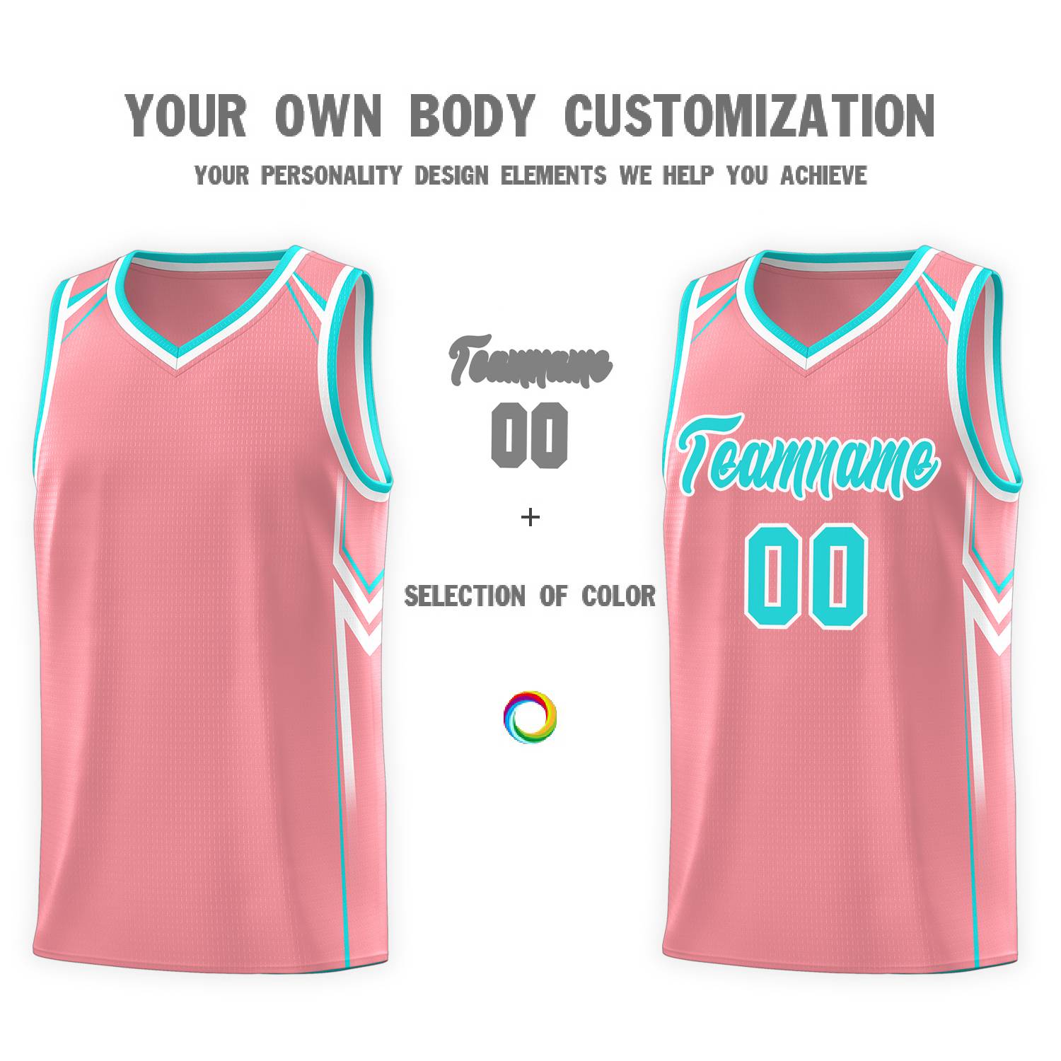 Custom Light Pink Arrow Graffiti Pattern Sports Uniform Basketball Jersey