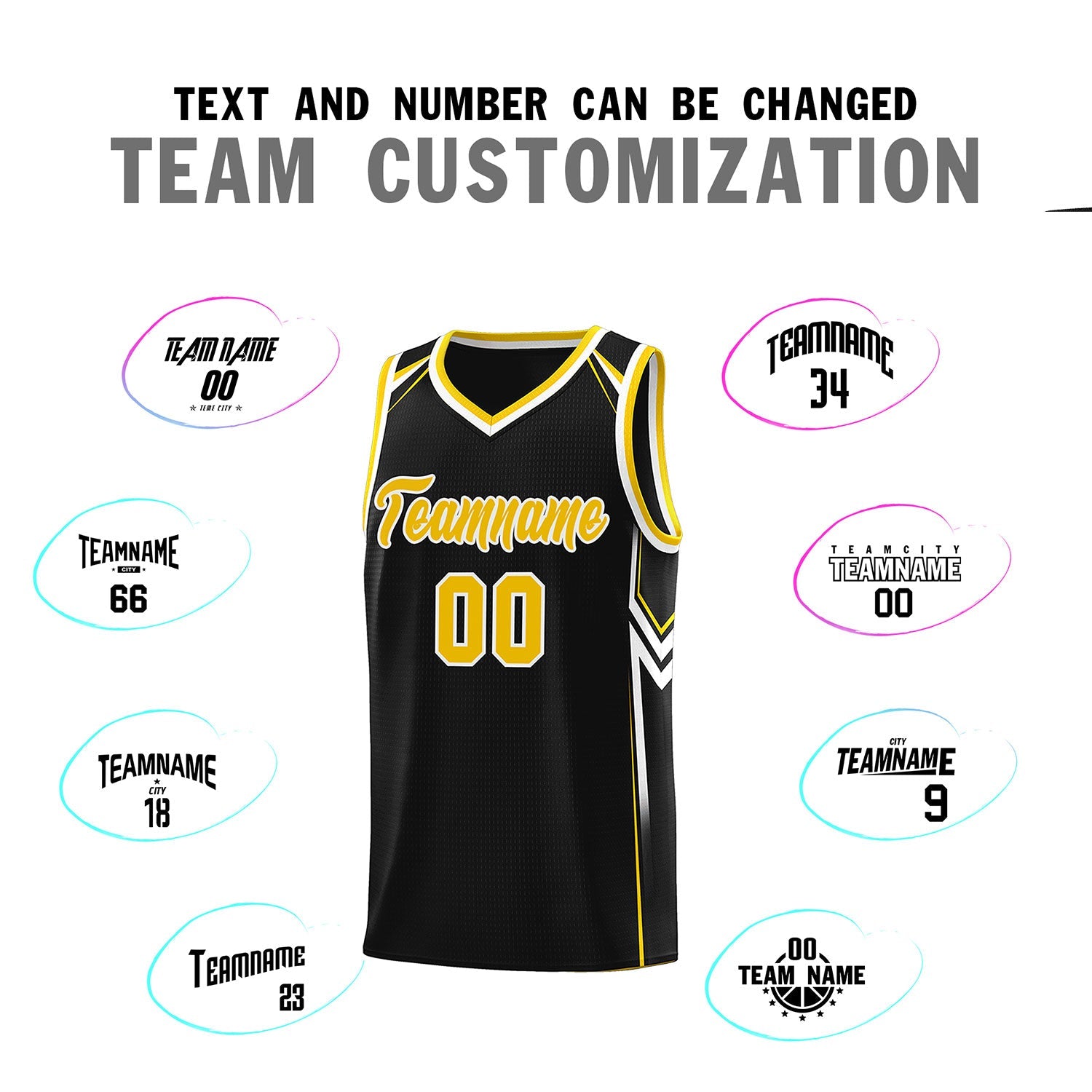 Custom Black Arrow Graffiti Pattern Sports Uniform Basketball Jersey