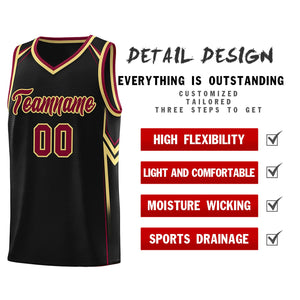 Custom Black Arrow Graffiti Pattern Sports Uniform Basketball Jersey