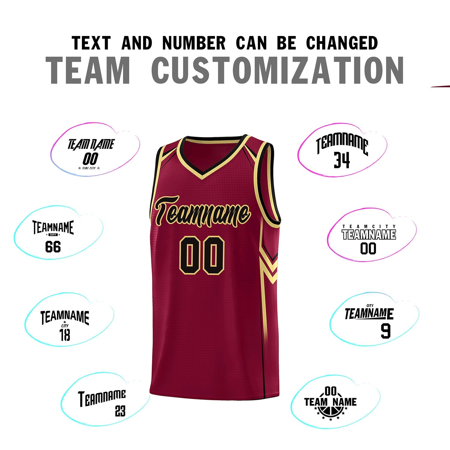 Custom Crimson Arrow Graffiti Pattern Sports Uniform Basketball Jersey