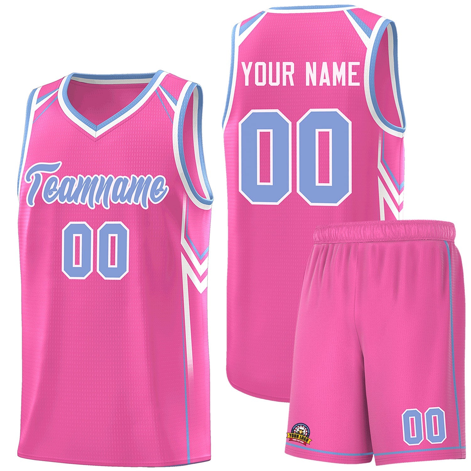 Custom Pink Arrow Graffiti Pattern Sports Uniform Basketball Jersey