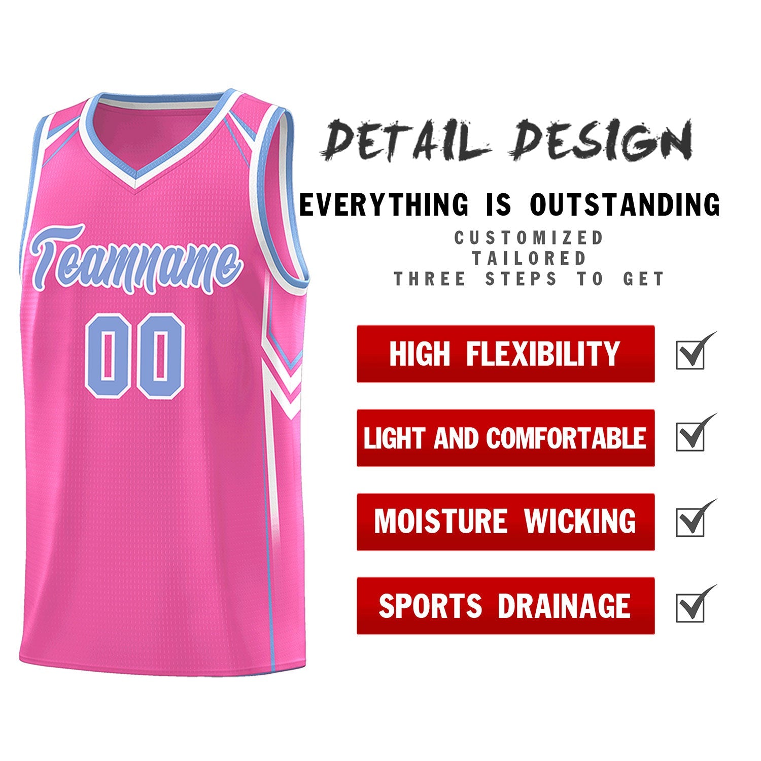 Custom Pink Arrow Graffiti Pattern Sports Uniform Basketball Jersey