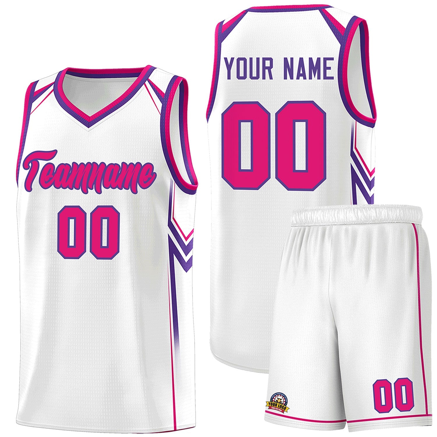 Custom White Arrow Graffiti Pattern Sports Uniform Basketball Jersey