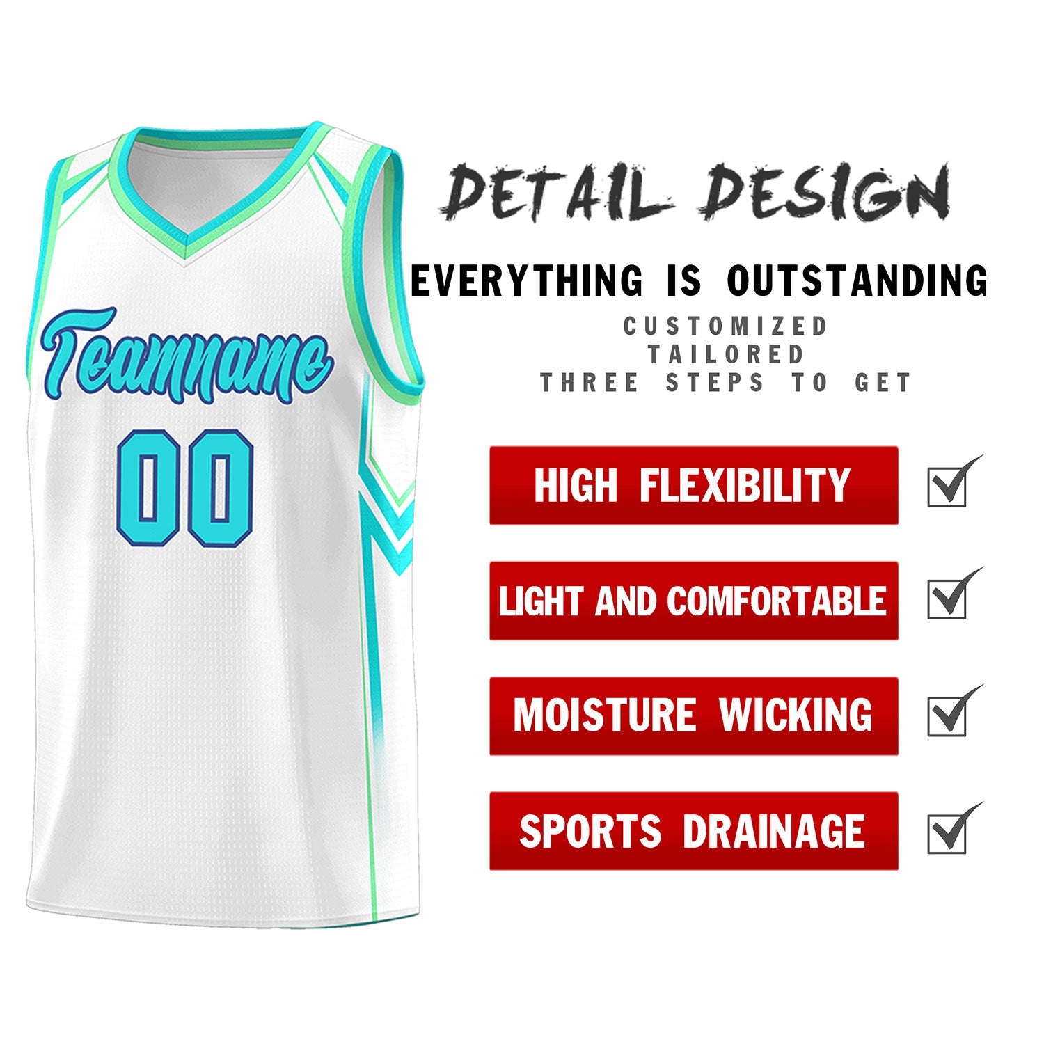 Custom White Arrow Graffiti Pattern Sports Uniform Basketball Jersey