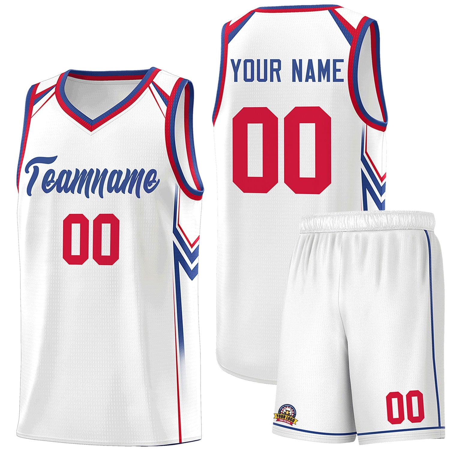 Custom White Arrow Graffiti Pattern Sports Uniform Basketball Jersey