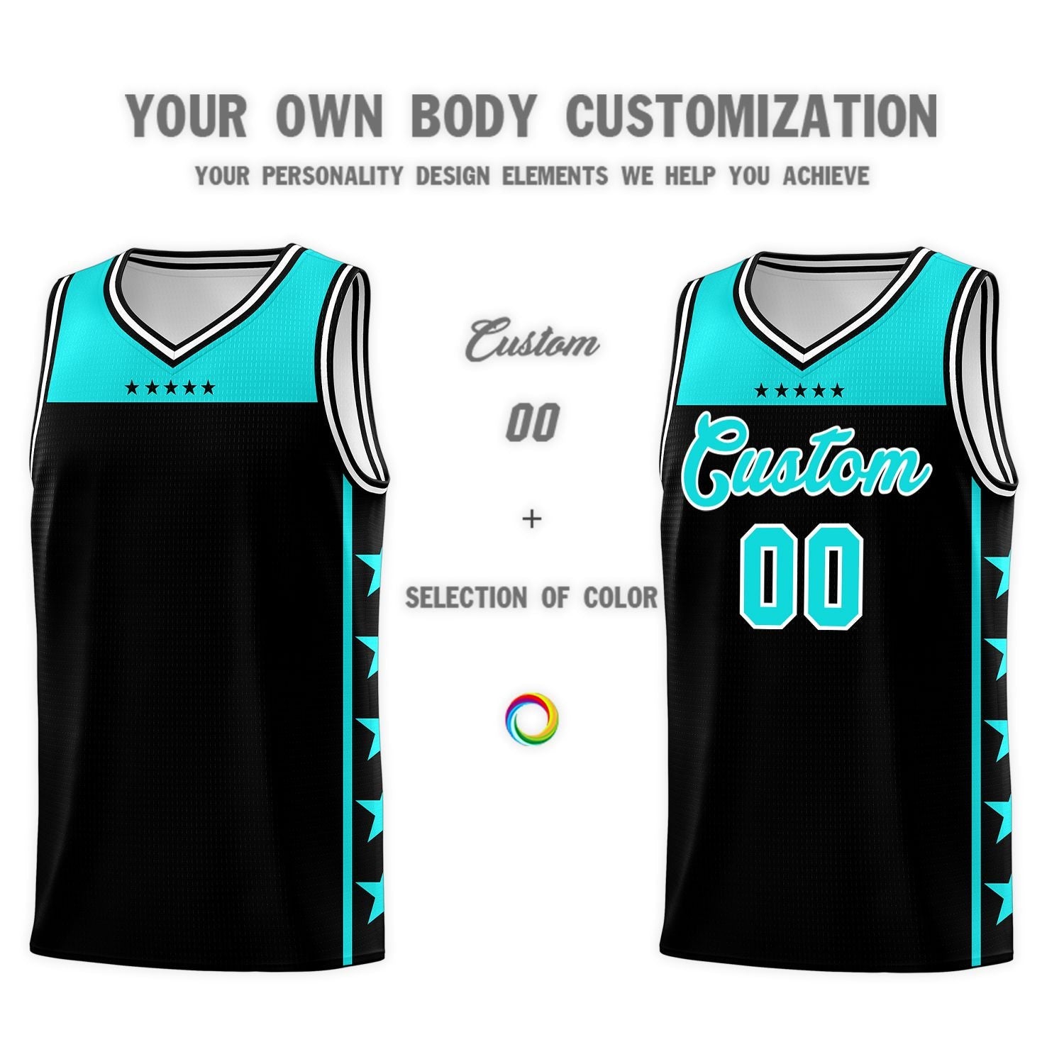 Custom Black Bright Green Color Block Sets Sports Uniform Basketball Jersey