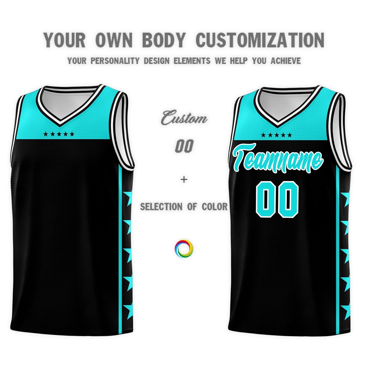 Custom Black Bright Green Color Block Sets Sports Uniform Basketball Jersey