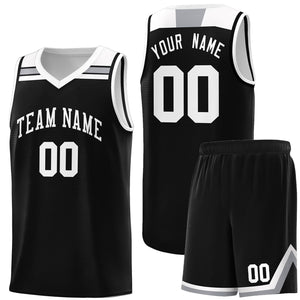 Custom Black White-Gray Classic Sports Uniform Basketball Jersey