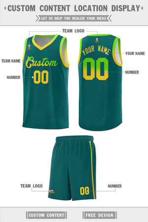 Custom Aqua Personalized Gradient Font Sports Uniform Basketball Jersey