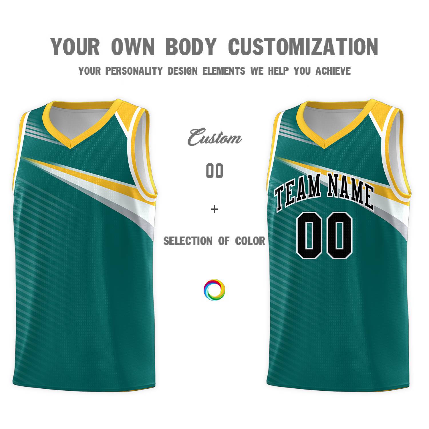 Custom Aqua Navy Chest Color Block Sports Uniform Basketball Jersey