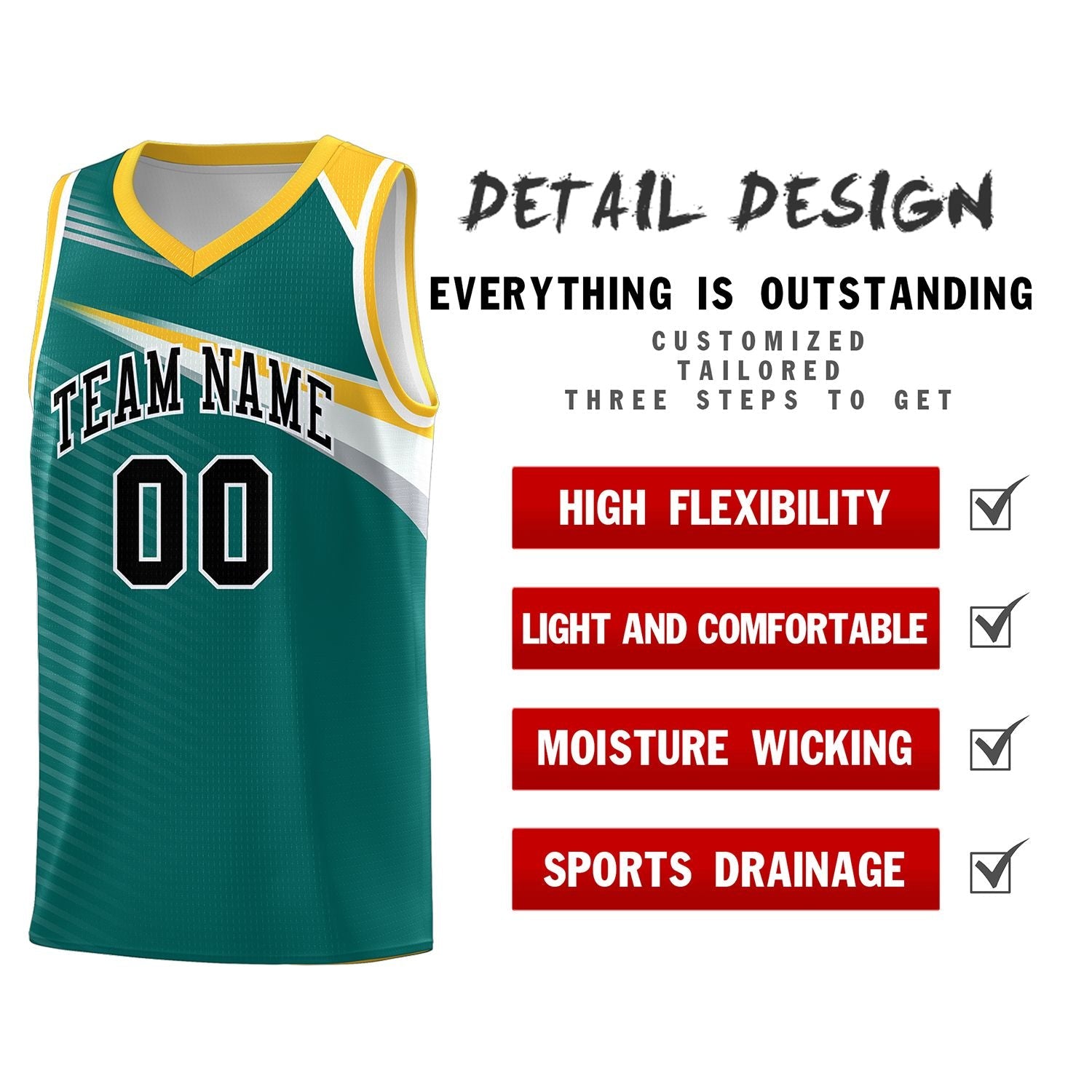 Custom Aqua Navy Chest Color Block Sports Uniform Basketball Jersey