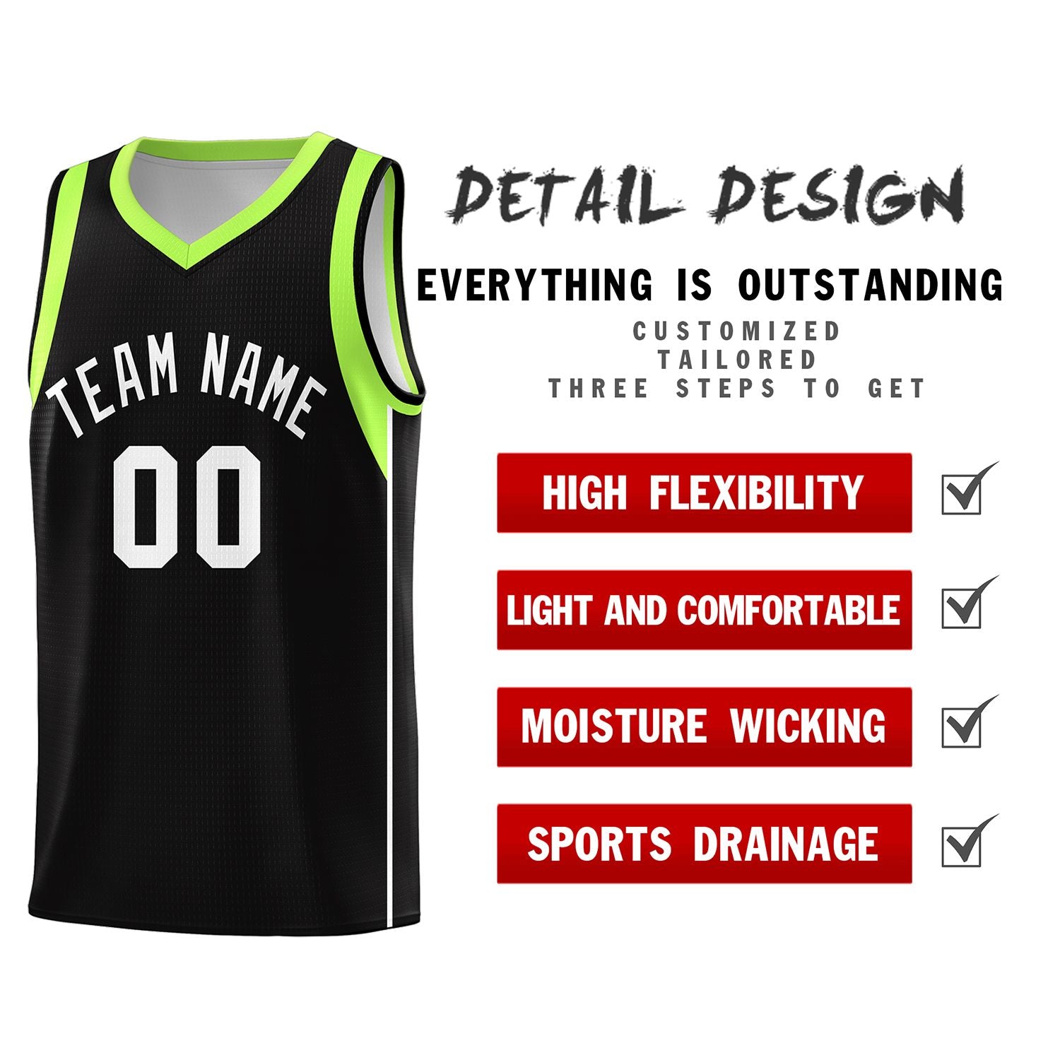 Custom Black White Sleeve Colorblocking Classic Sports Uniform Basketball Jersey