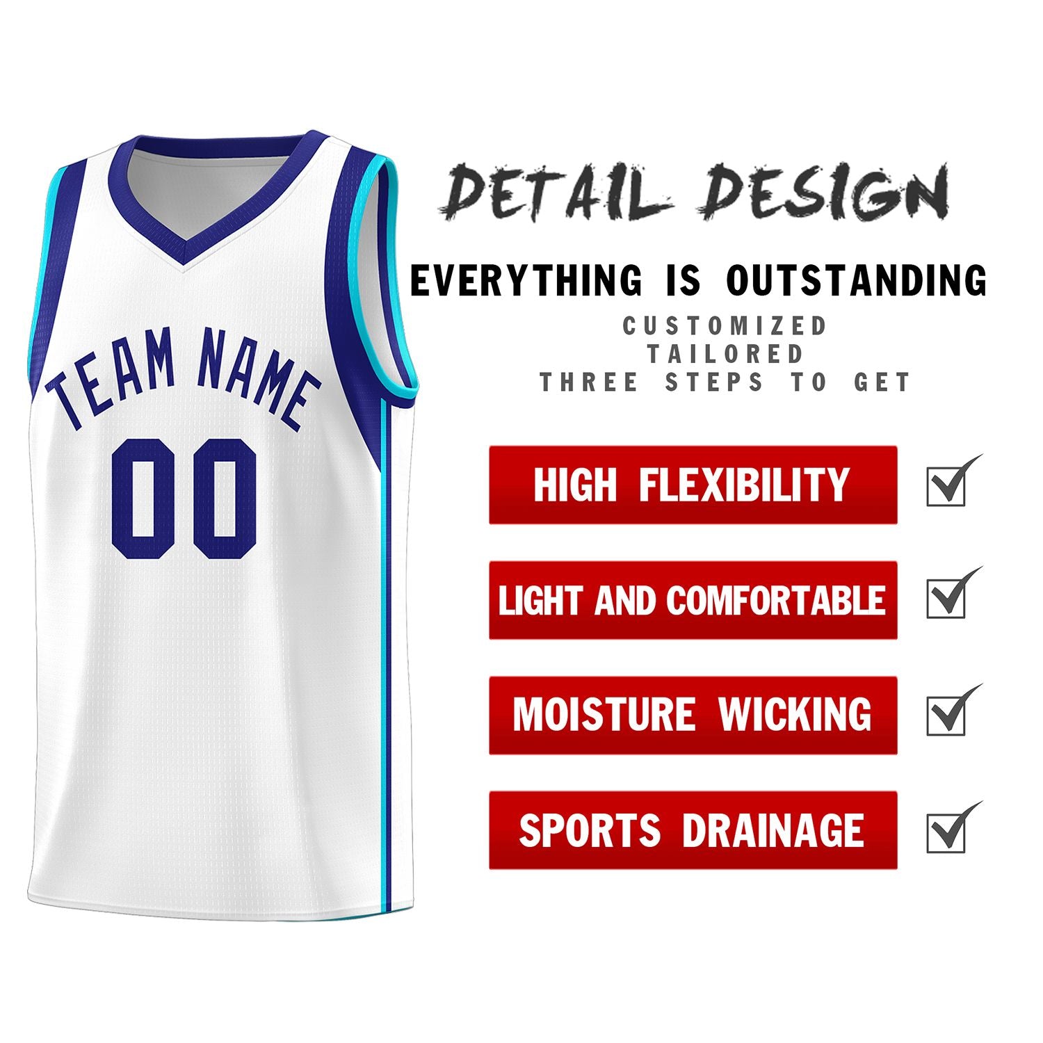 Custom White Purple Sleeve Color Blocking Classic Sports Uniform Basketball Jersey