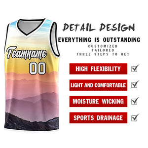 Custom Black White Pattern Tie Dye Sports Uniform Basketball Jersey