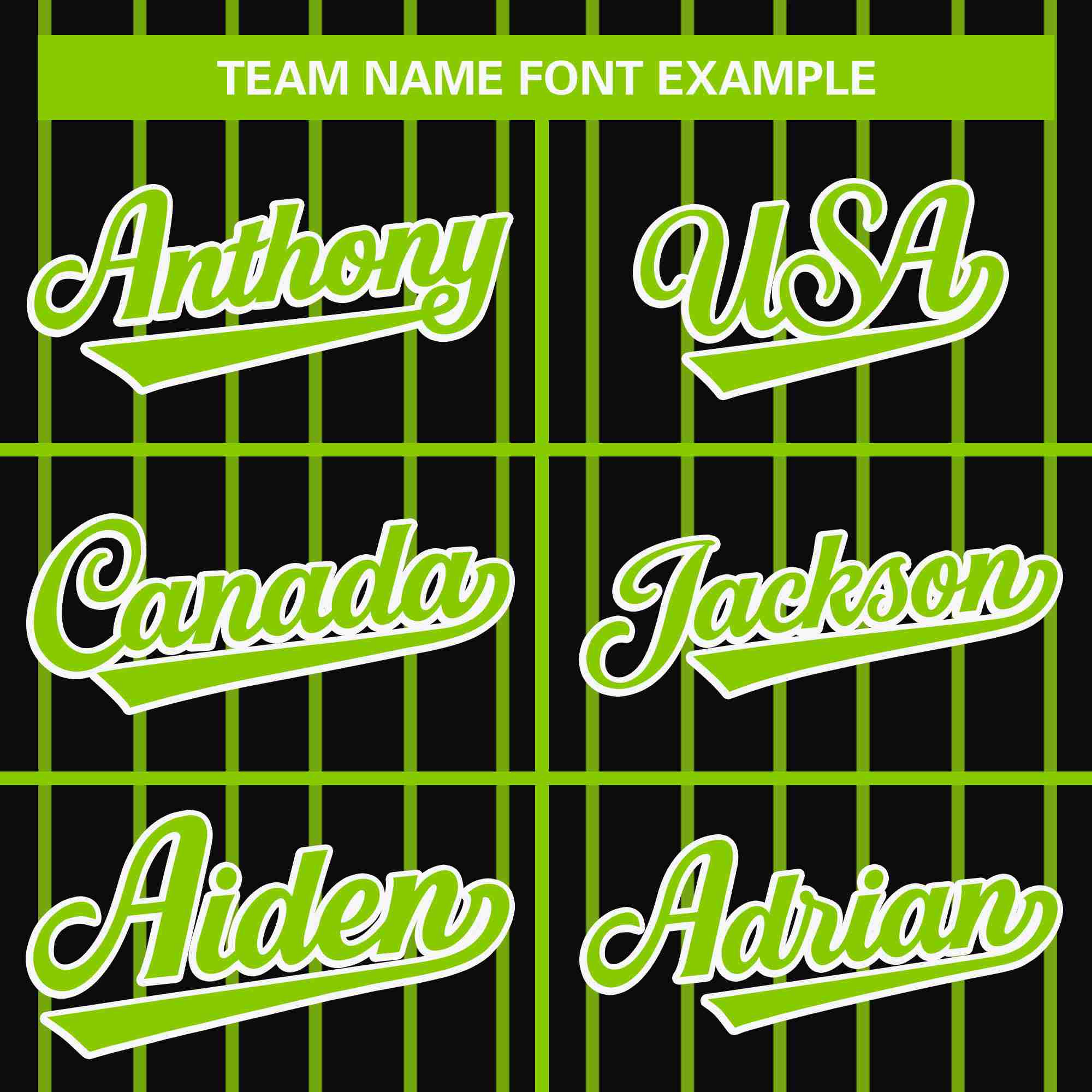 Custom Black Neon Green Stripe Fashion Design Full Button Authentic Baseball Jersey