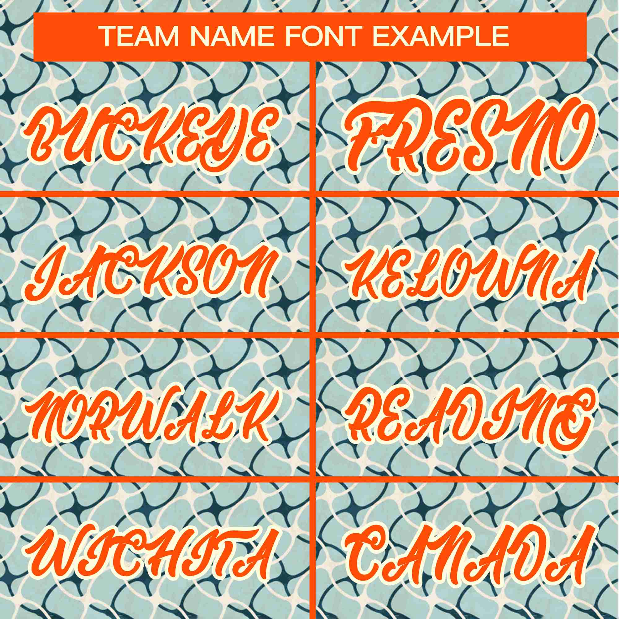 Custom Aqua Orange Texture Graffiti Pattern Personalized Authentic Baseball Jersey