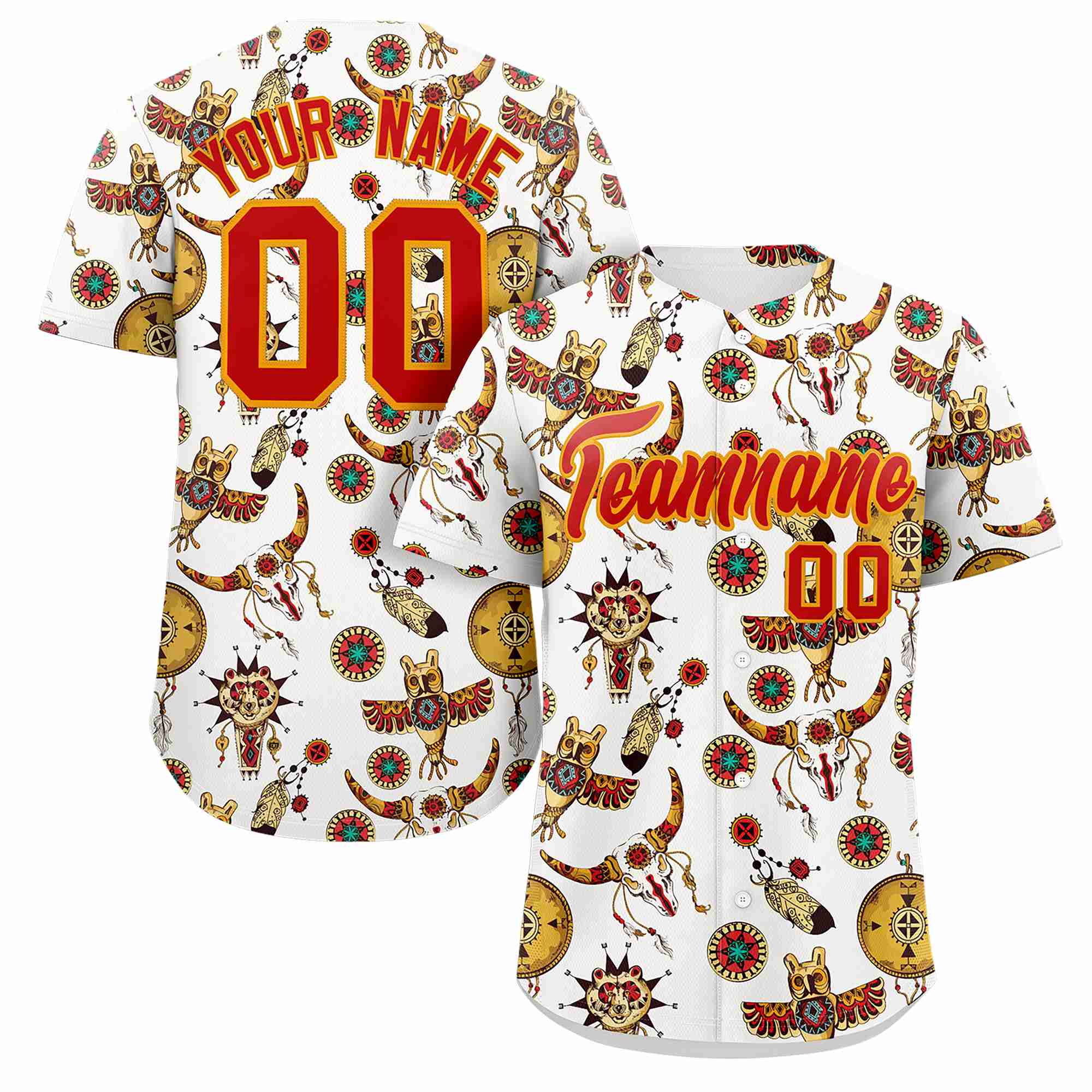 Custom White 3D Graffiti Pattern Personalized Design Authentic Baseball Jersey