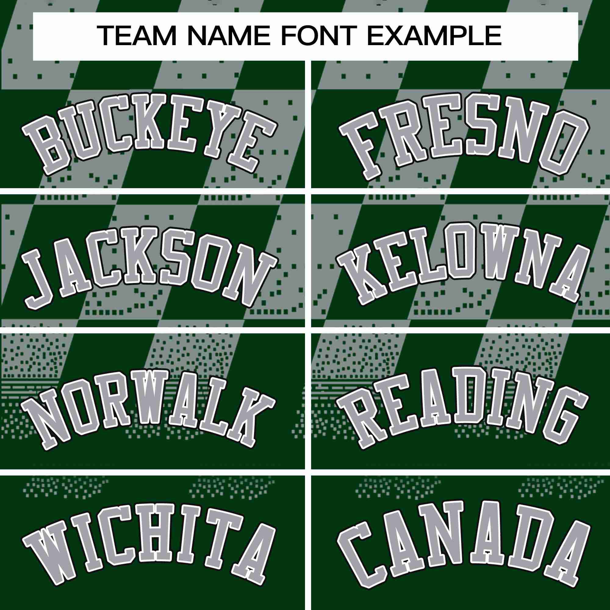 Custom Green Gray Grid Speckles Color Block Design Authentic Baseball Jersey