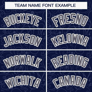 Custom Navy Gray Line Art Graffiti Pattern Design Authentic Baseball Jersey