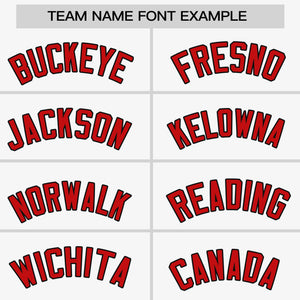 Custom White Red-Red Personalized Raglan Sleeves V-Neck Hockey Jersey