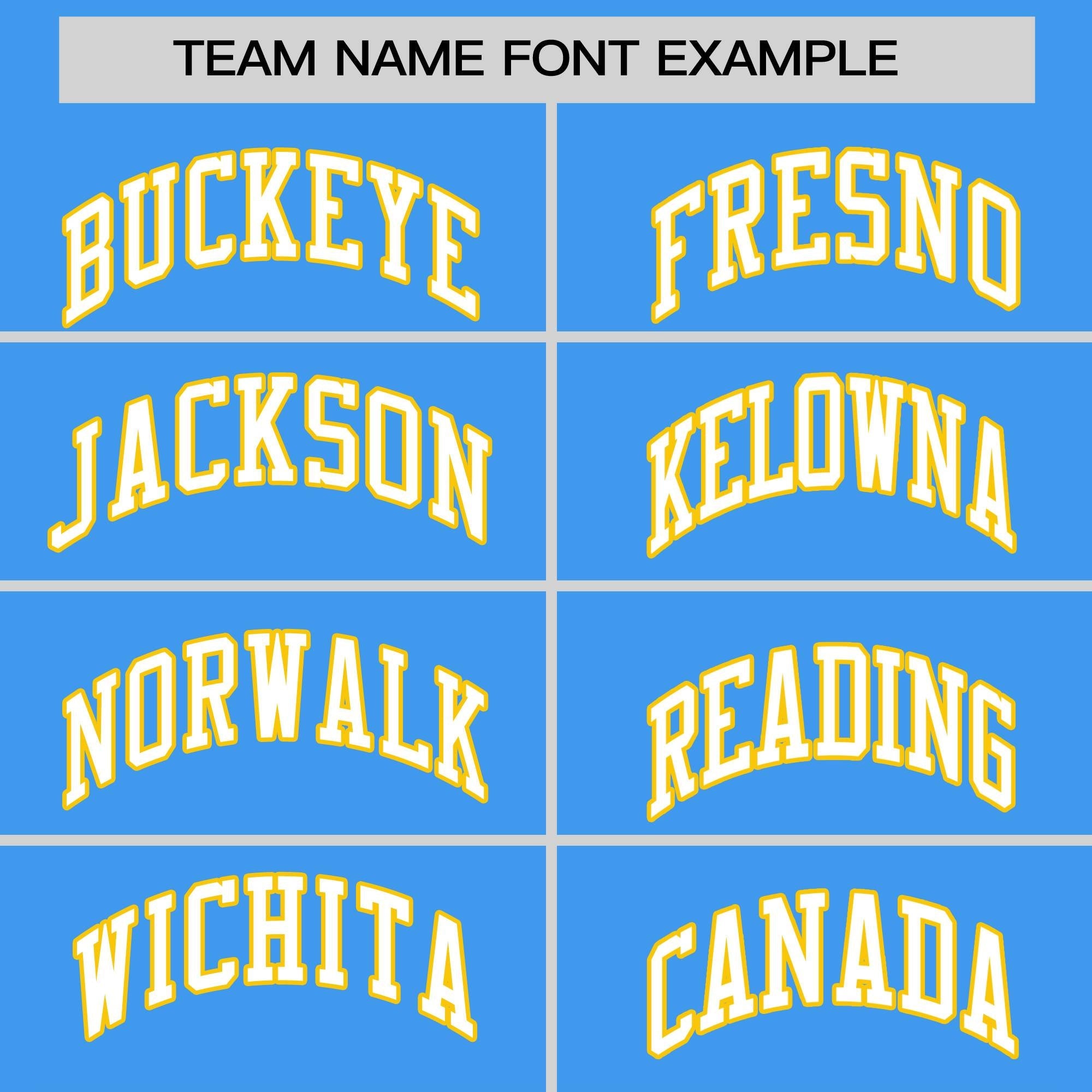 Custom Powder Blue Gold Personalized Raglan Sleeves Round-Neck Hockey Jersey