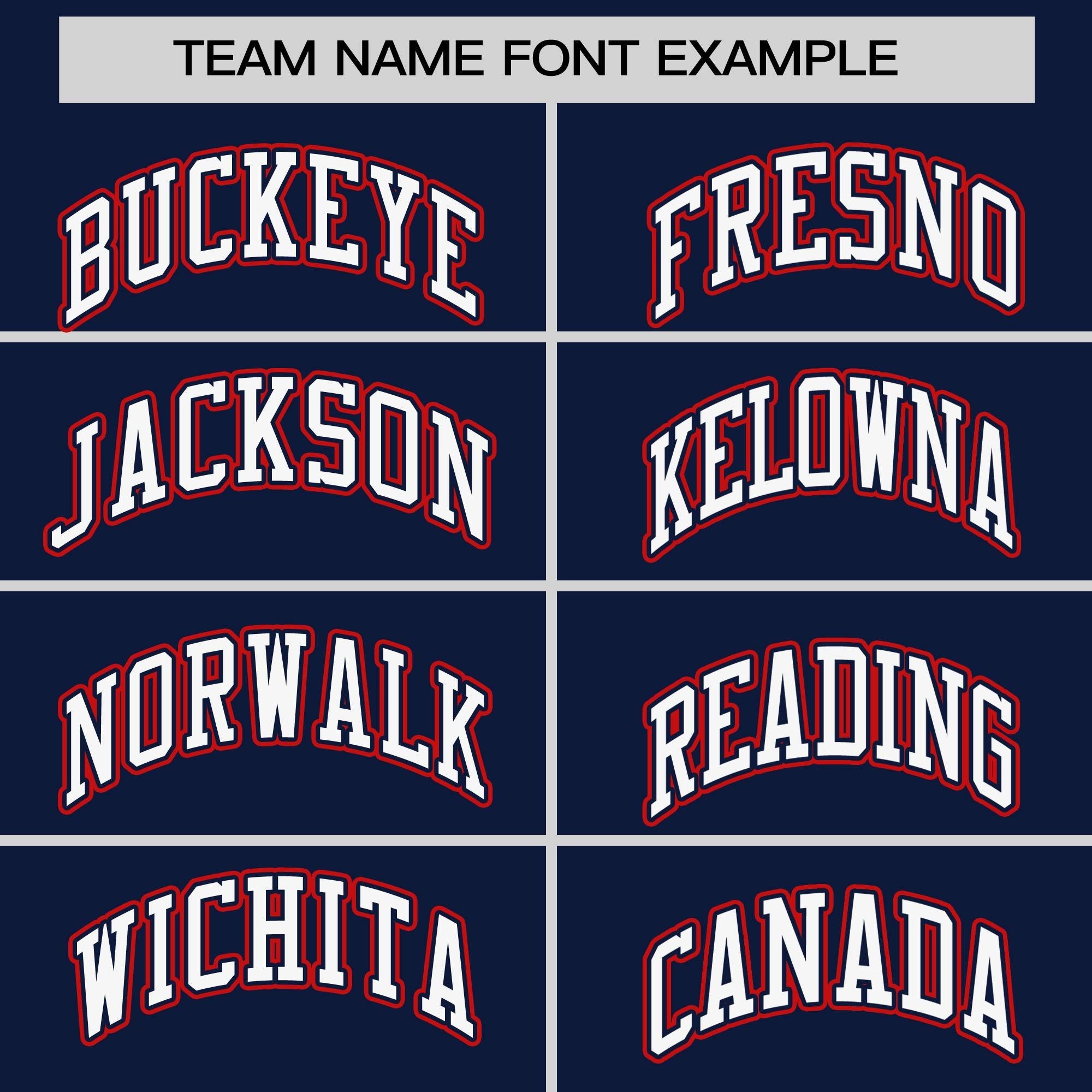 Custom Navy Red Personalized Raglan Sleeves Round-Neck Hockey Jersey