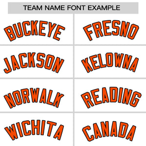 Custom White Orange Personalized Raglan Sleeves Round-Neck Hockey Jersey