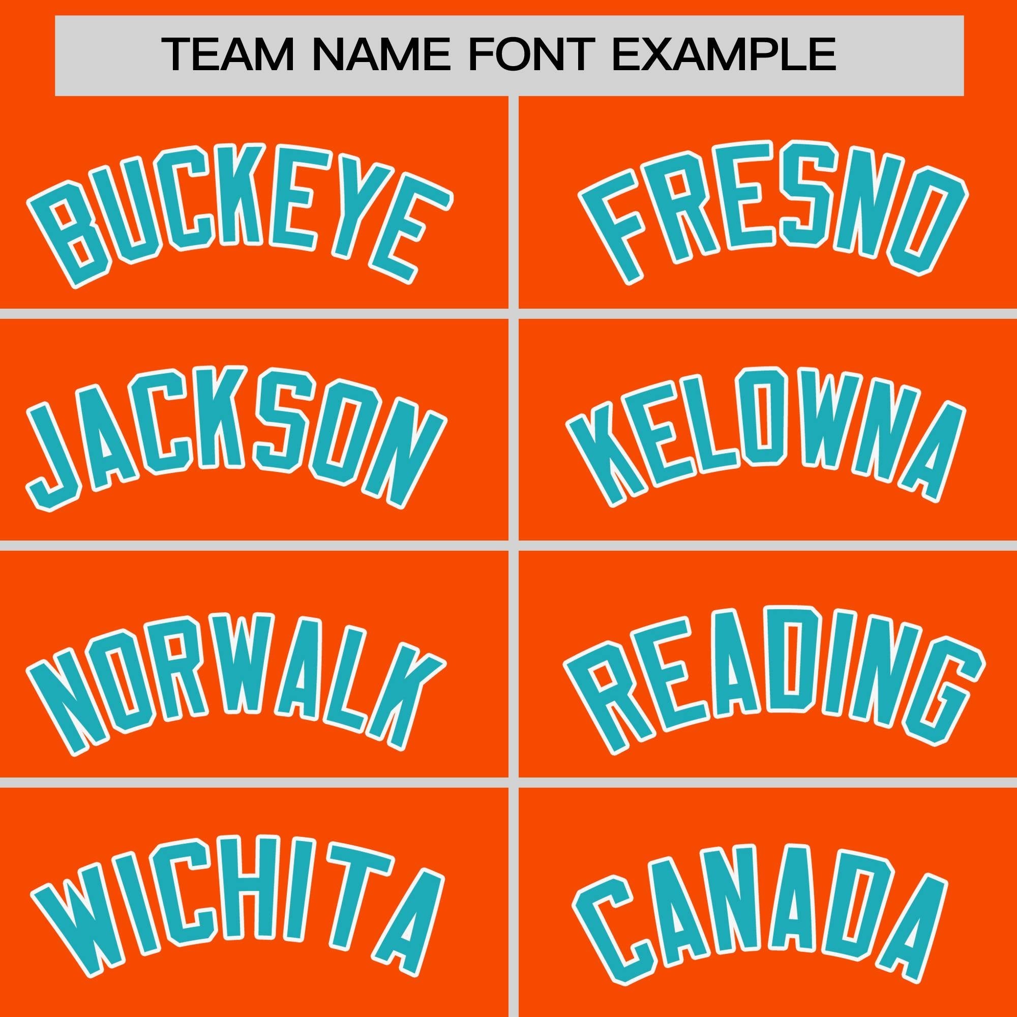 Custom Orange Aqua Personalized Raglan Sleeves Round-Neck Hockey Jersey