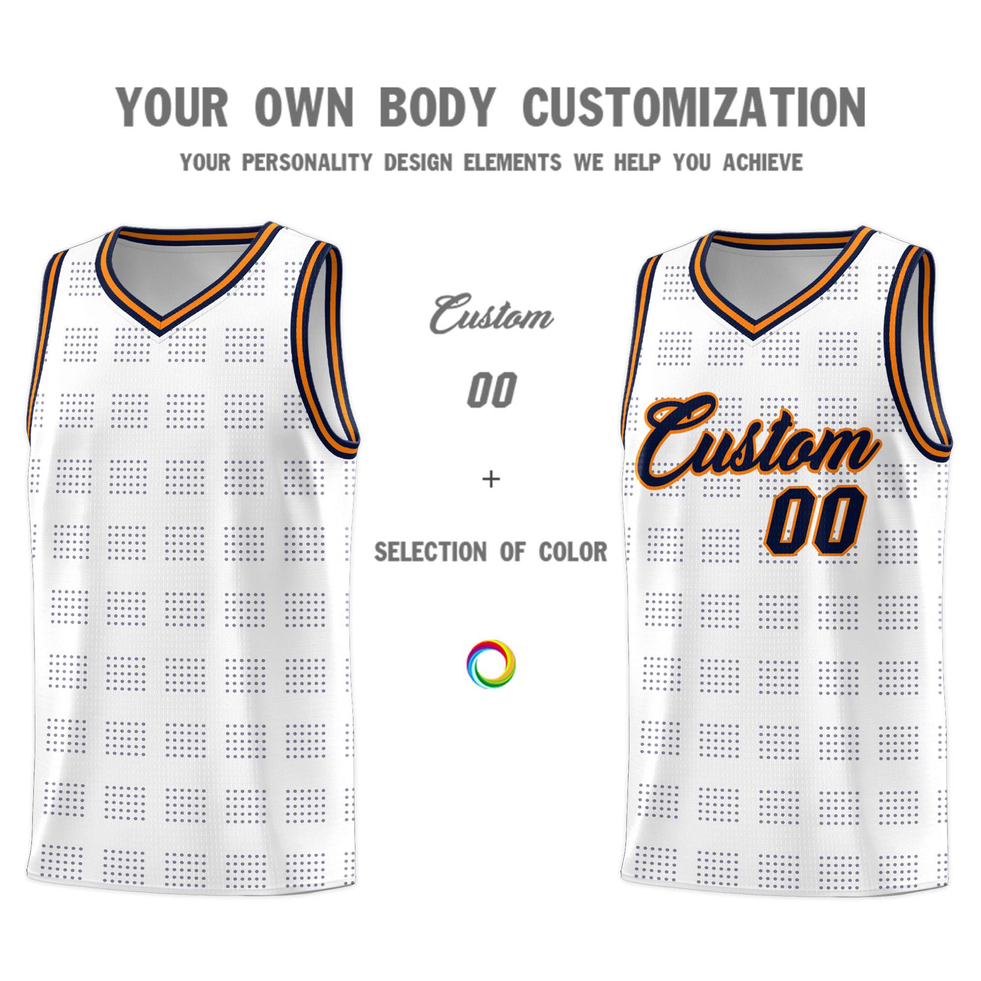 Custom Red Navy Trailblazer Dot Pattern Sports Uniform Basketball Jersey