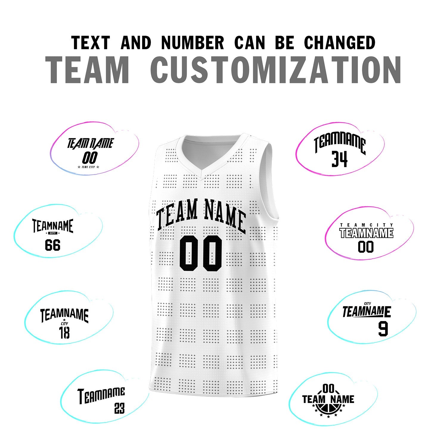 Custom White Gray Trailblazer Dot Pattern Sports Uniform Basketball Jersey