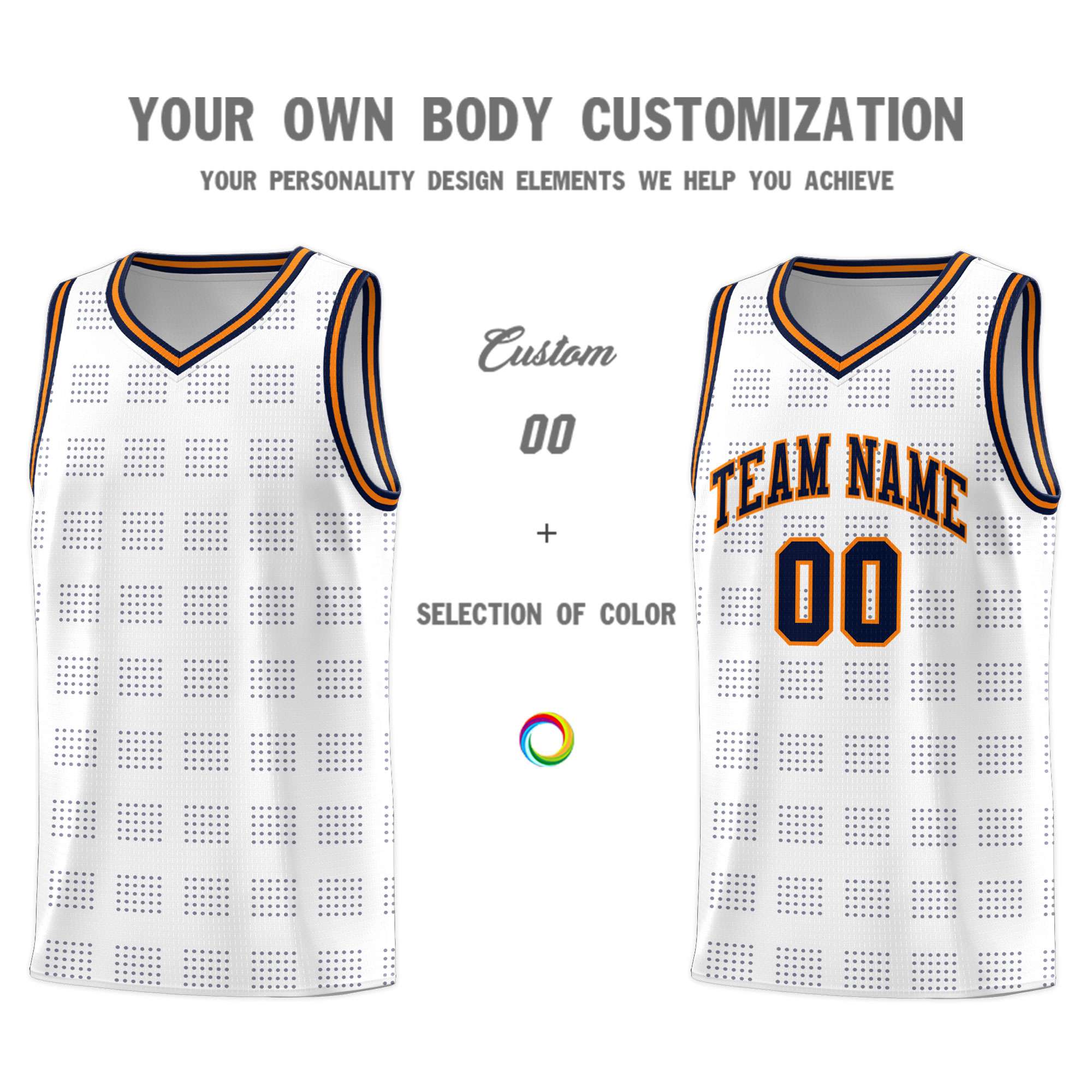 Custom Red Navy Trailblazer Dot Pattern Sports Uniform Basketball Jersey