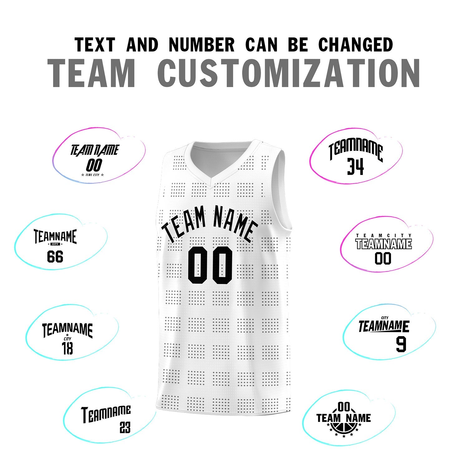 Custom White Gray Trailblazer Dot Pattern Sports Uniform Basketball Jersey