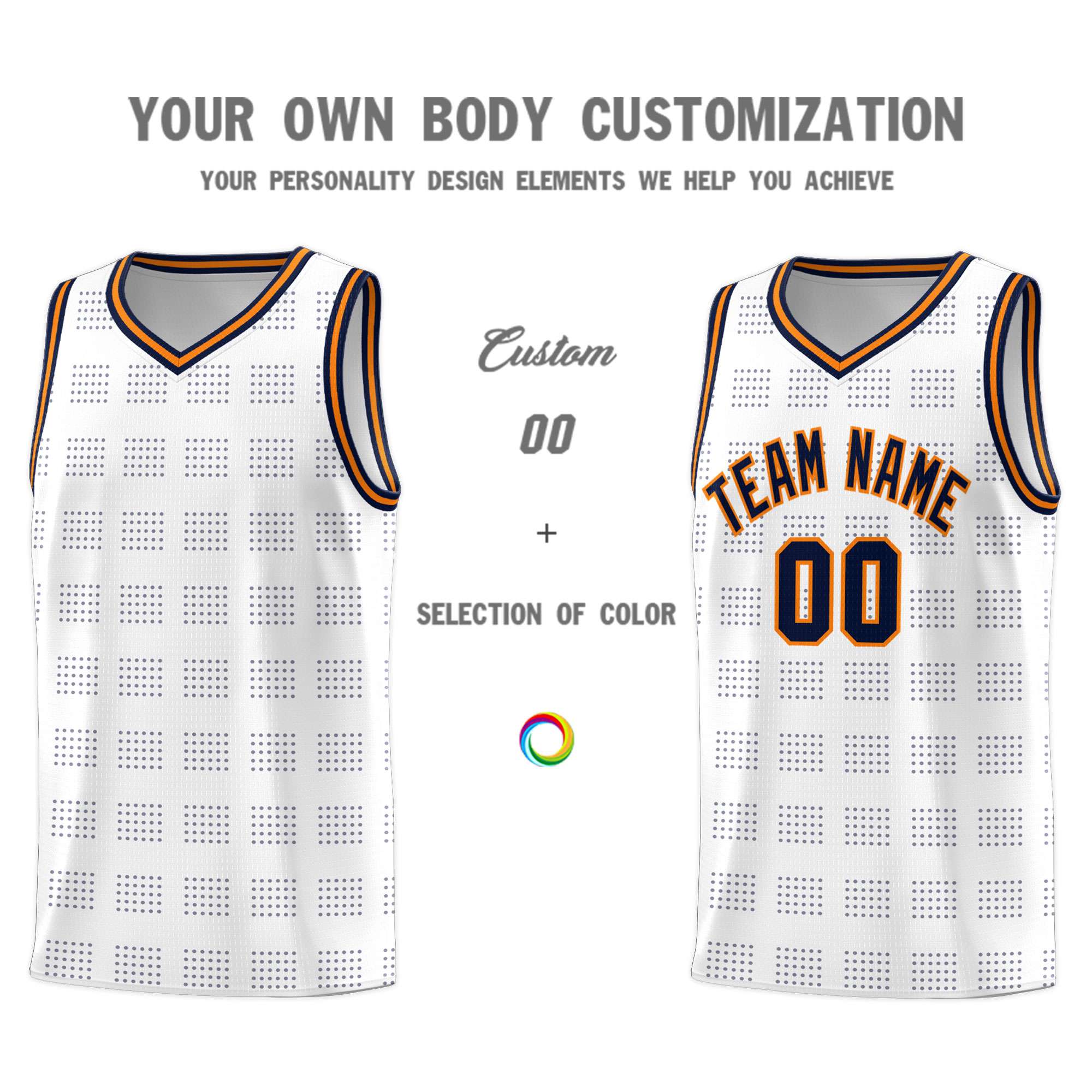 Custom Red Navy Trailblazer Dot Pattern Sports Uniform Basketball Jersey