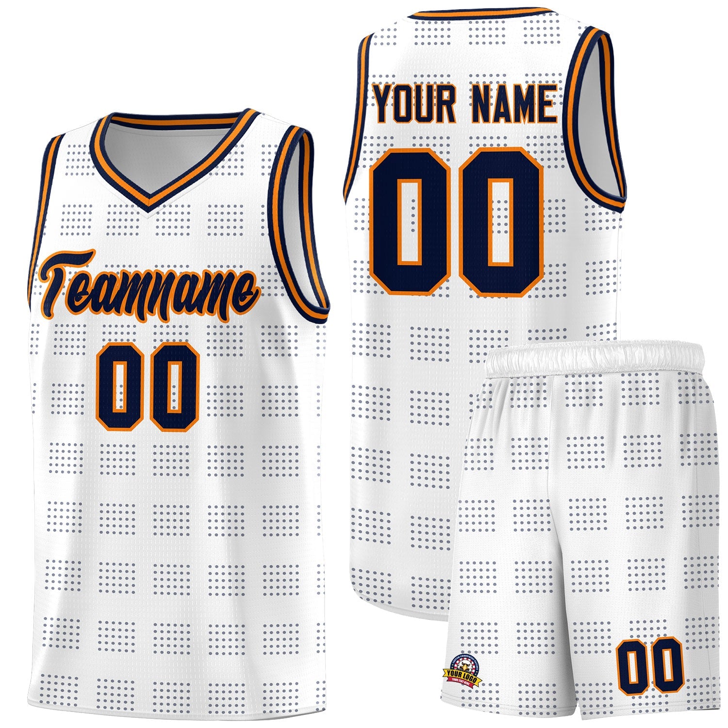 Custom Red Navy Trailblazer Dot Pattern Sports Uniform Basketball Jersey