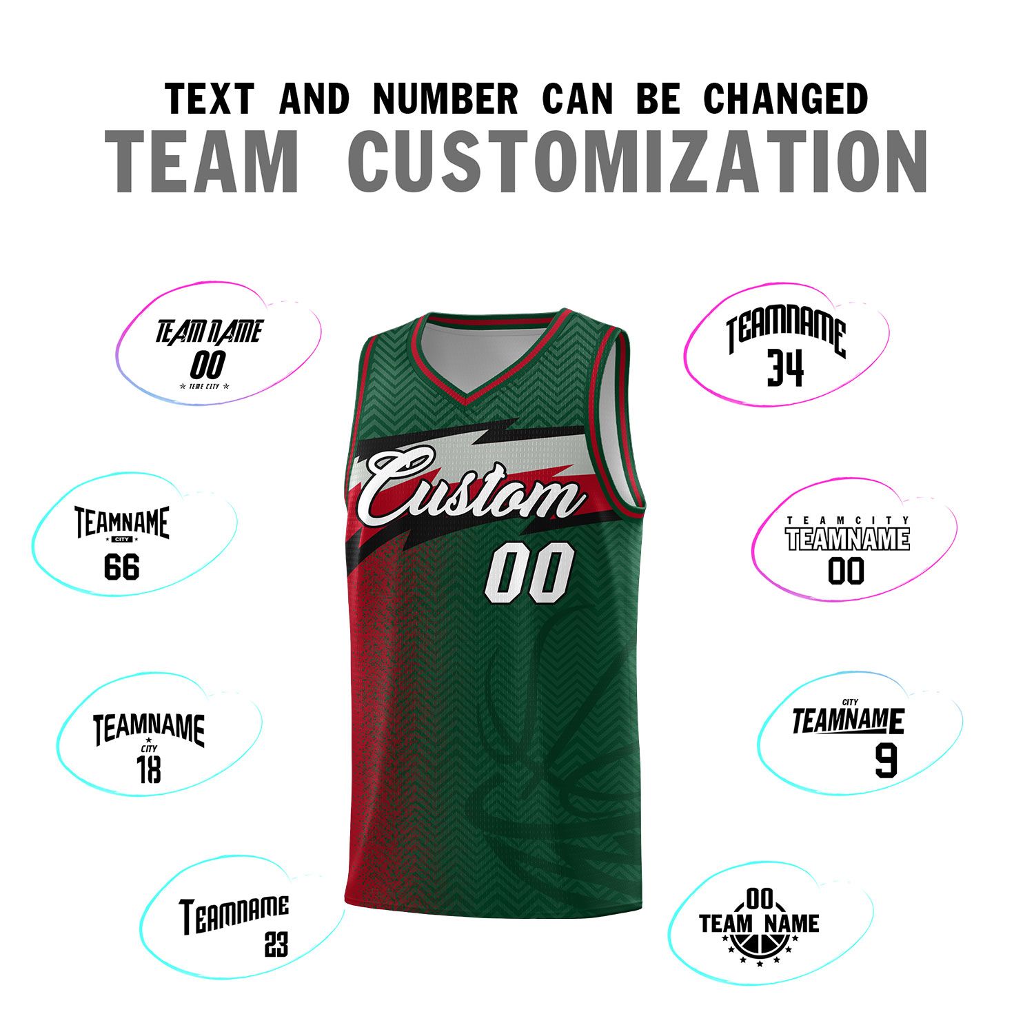 Custom Kelly Green Dot Scatter Graffiti Pattern Sports Uniform Basketball Jersey