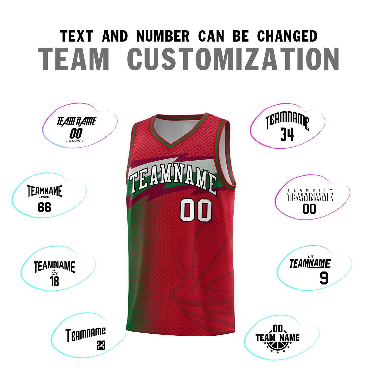 Custom Red Dot Scatter Graffiti Pattern Sports Uniform Basketball Jersey