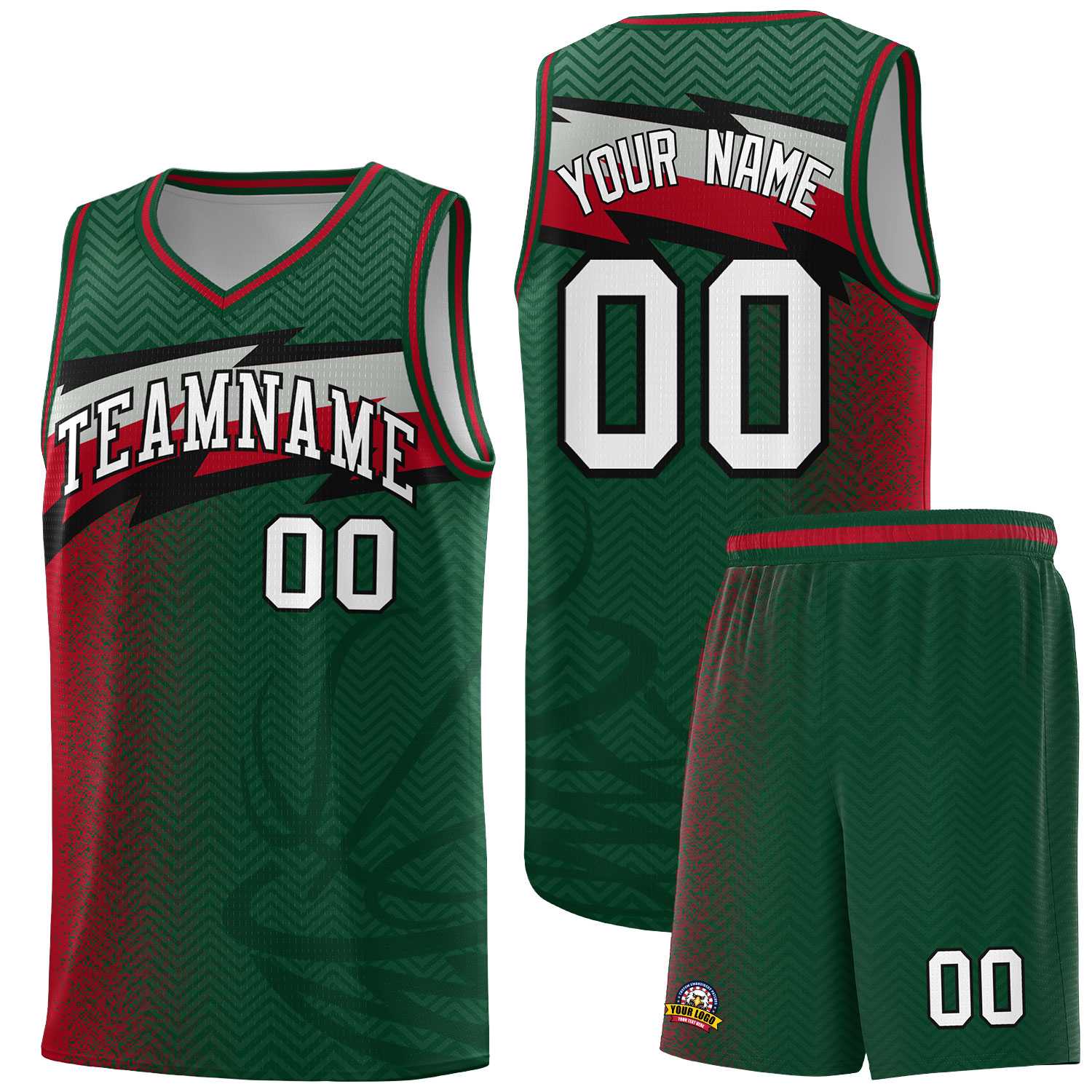 Custom Kelly Green Dot Scatter Graffiti Pattern Sports Uniform Basketball Jersey