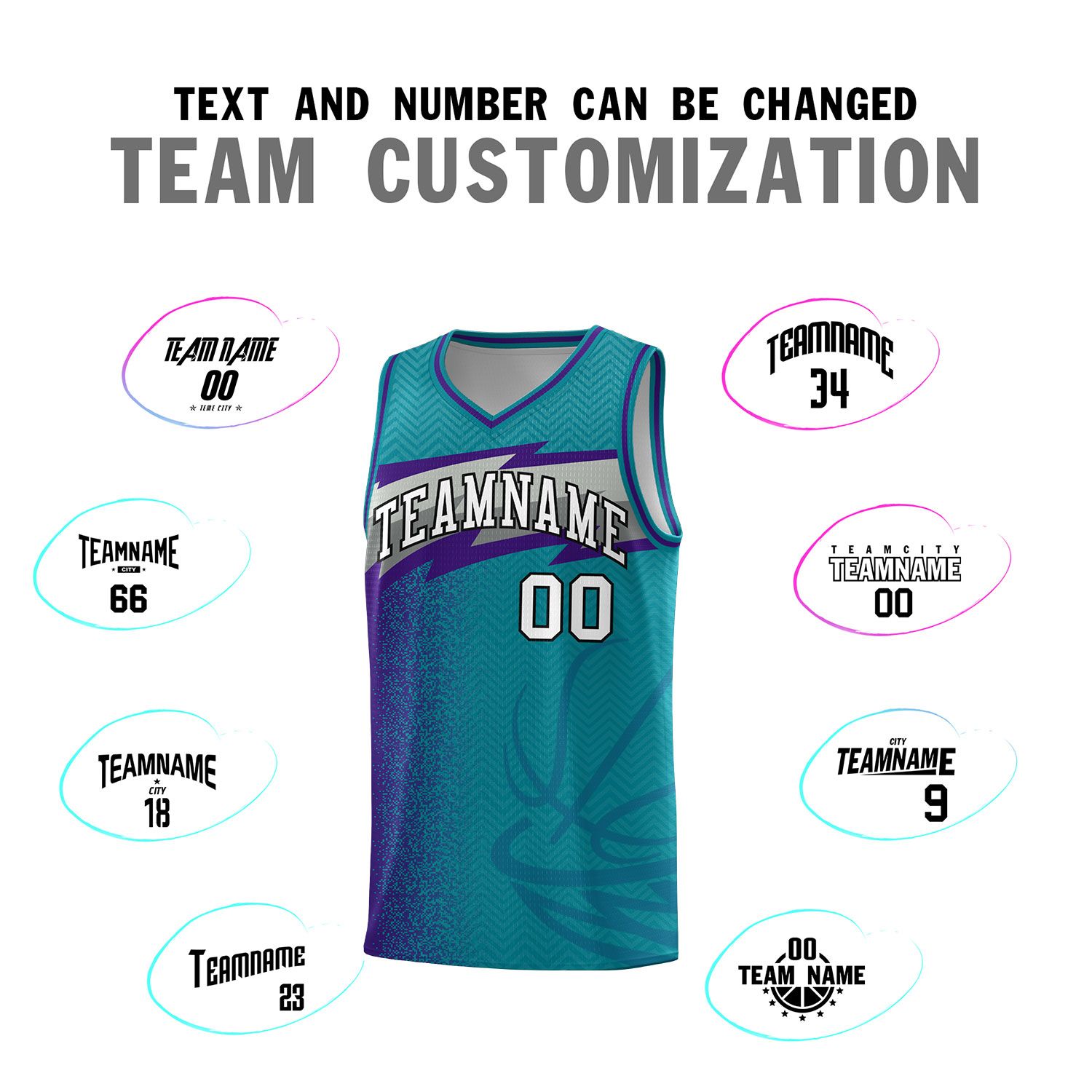 Custom Aqua Dot Scatter Graffiti Pattern Sports Uniform Basketball Jersey