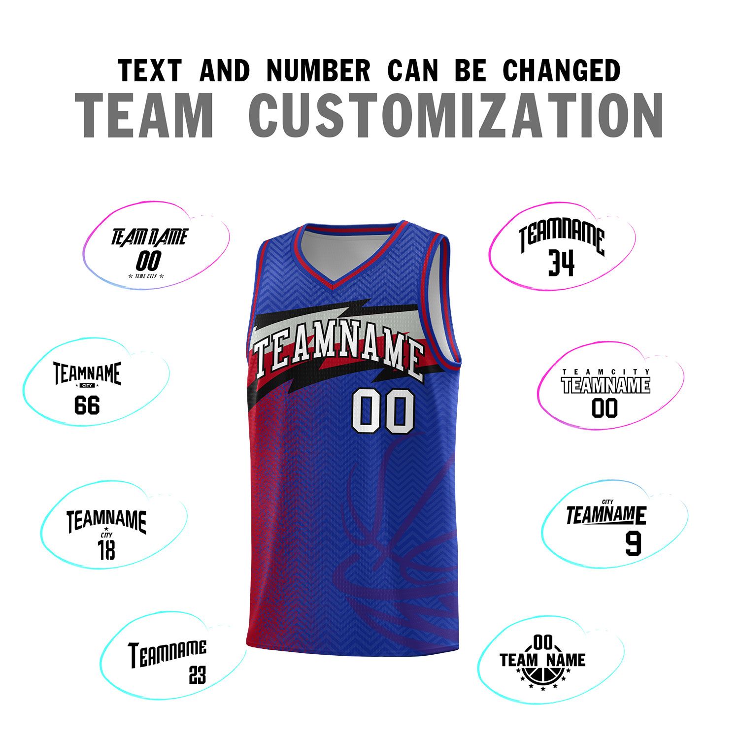 Custom Royal Dot Scatter Graffiti Pattern Sports Uniform Basketball Jersey