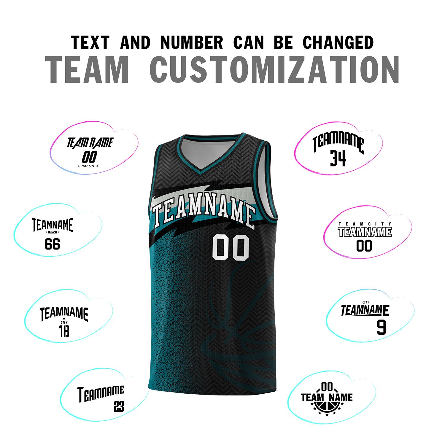 Custom Black Dot Scatter Graffiti Pattern Sports Uniform Basketball Jersey