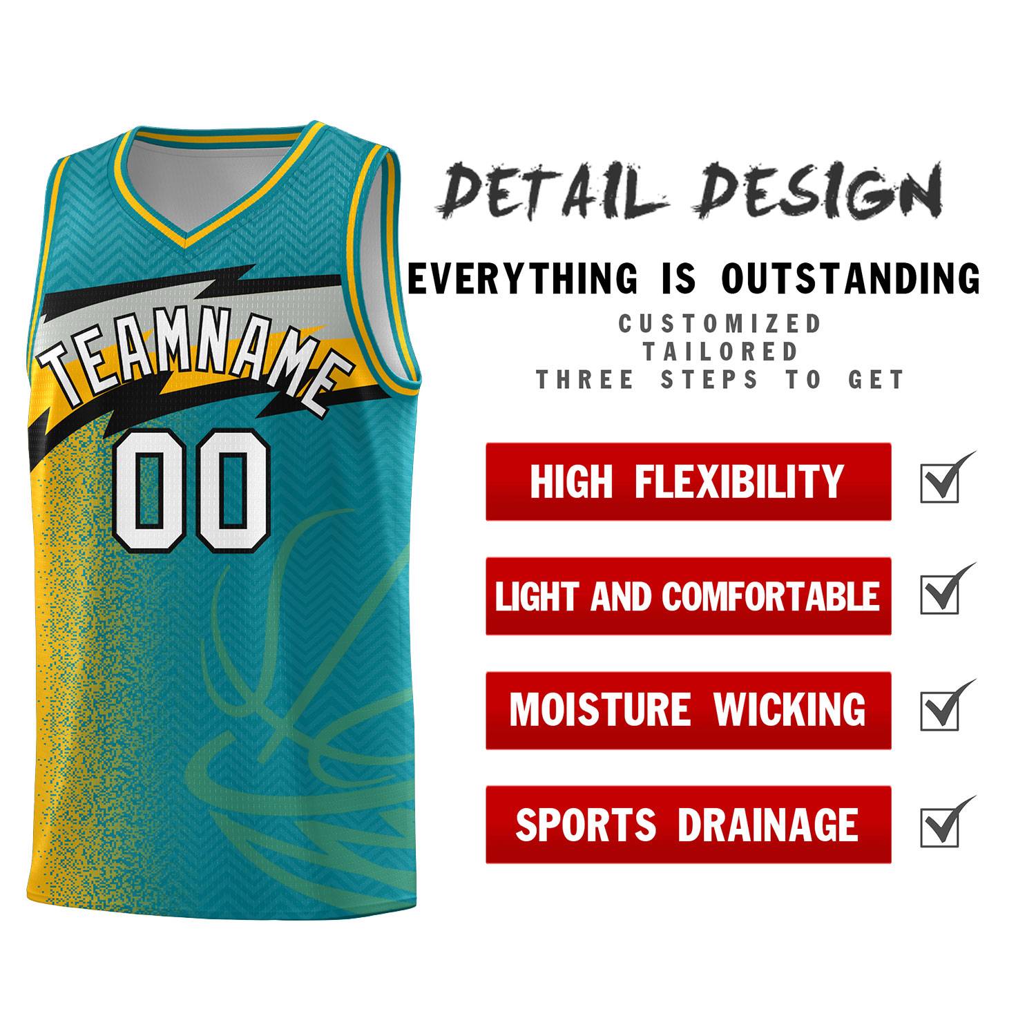 Custom Aqua Dot Scatter Graffiti Pattern Sports Uniform Basketball Jersey