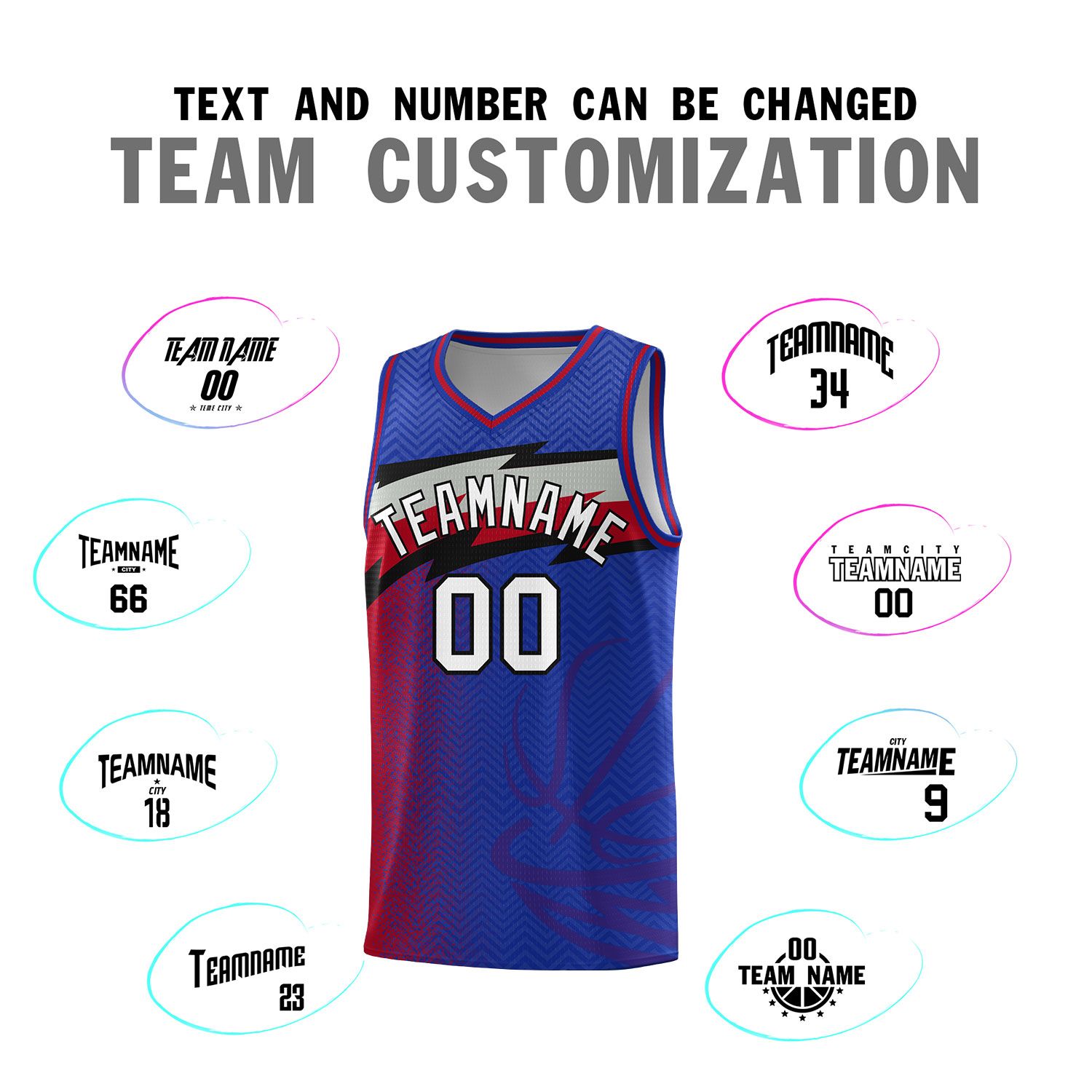 Custom Royal Dot Scatter Graffiti Pattern Sports Uniform Basketball Jersey