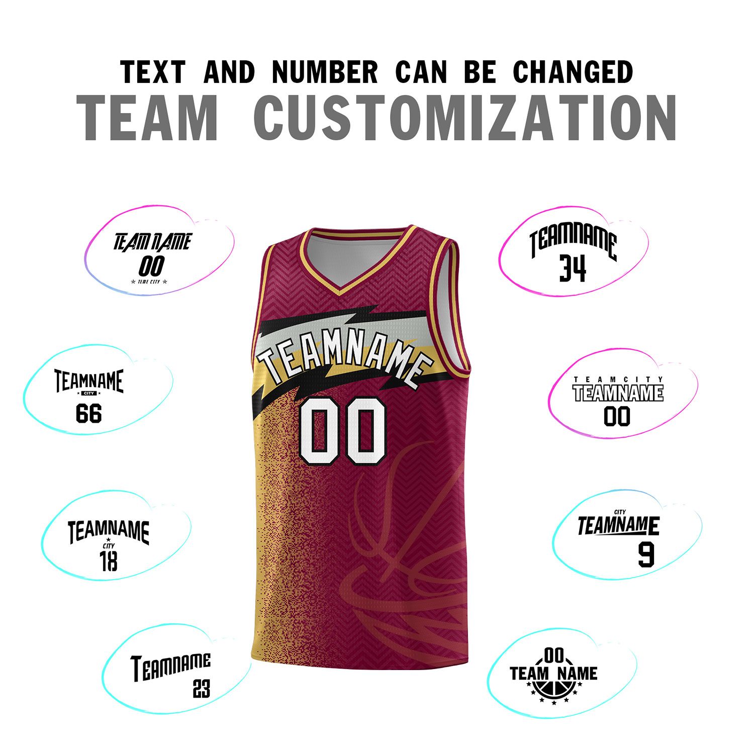 Custom Crimson Dot Scatter Graffiti Pattern Sports Uniform Basketball Jersey