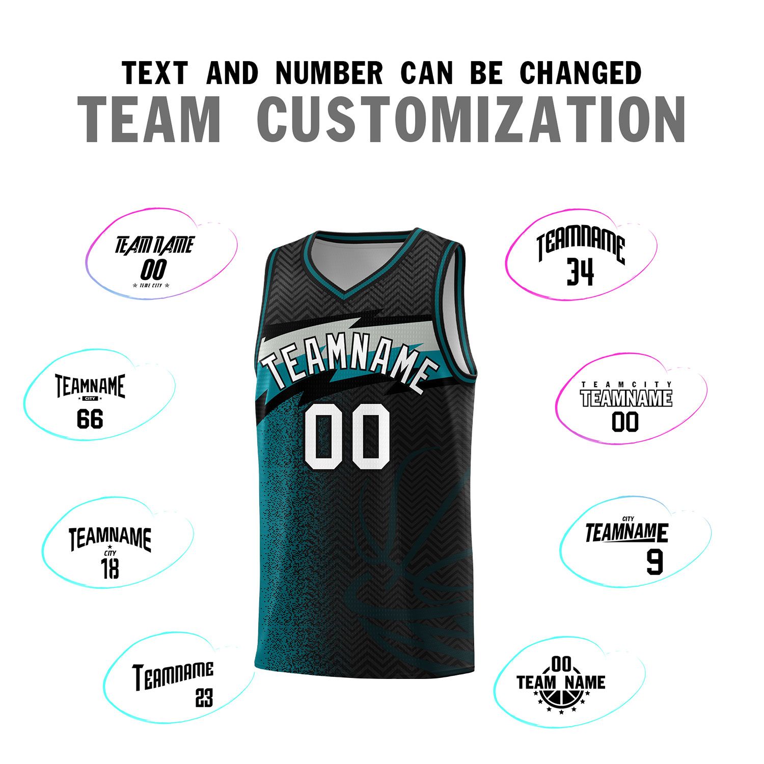 Custom Black Dot Scatter Graffiti Pattern Sports Uniform Basketball Jersey