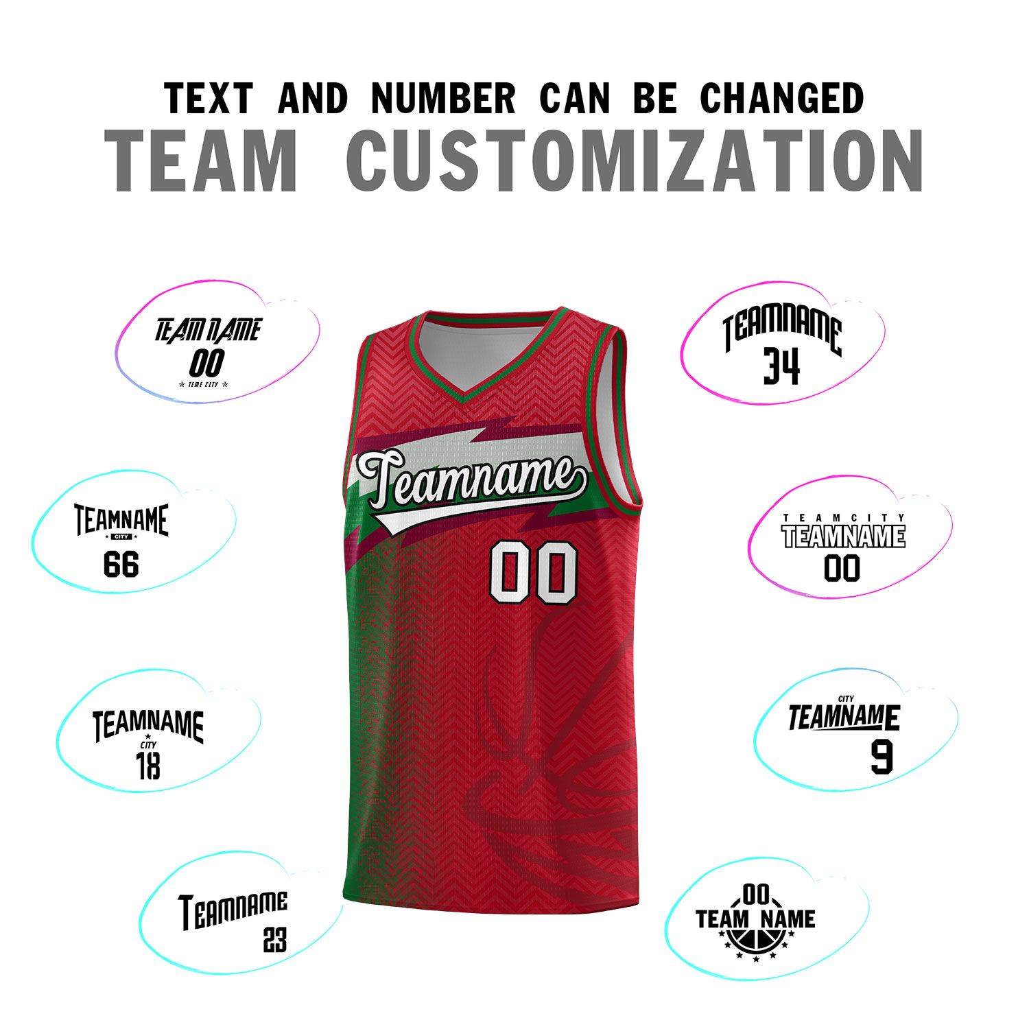 Custom Red Dot Scatter Graffiti Pattern Sports Uniform Basketball Jersey