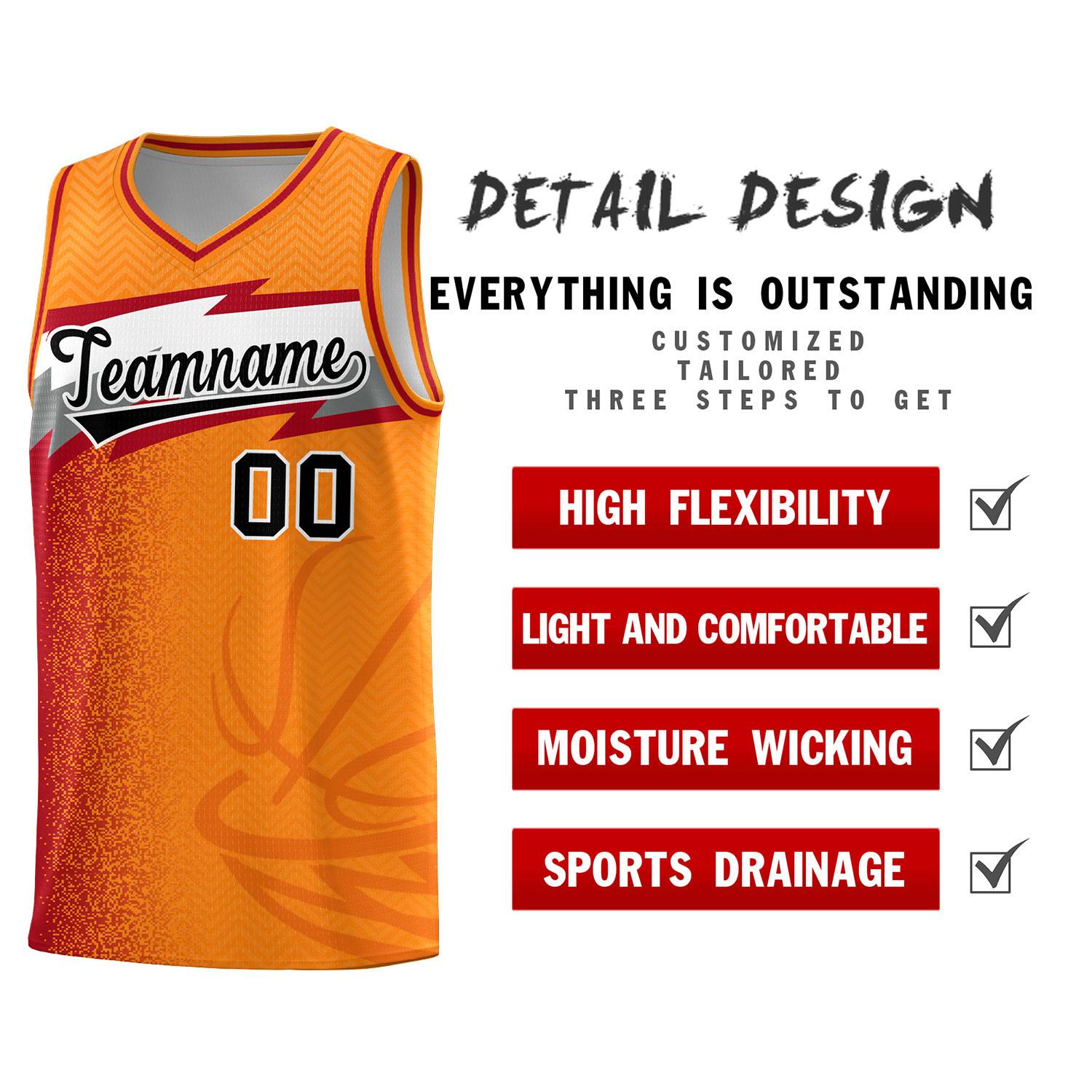 Custom Broncos Orange Dot Scatter Graffiti Pattern Sports Uniform Basketball Jersey