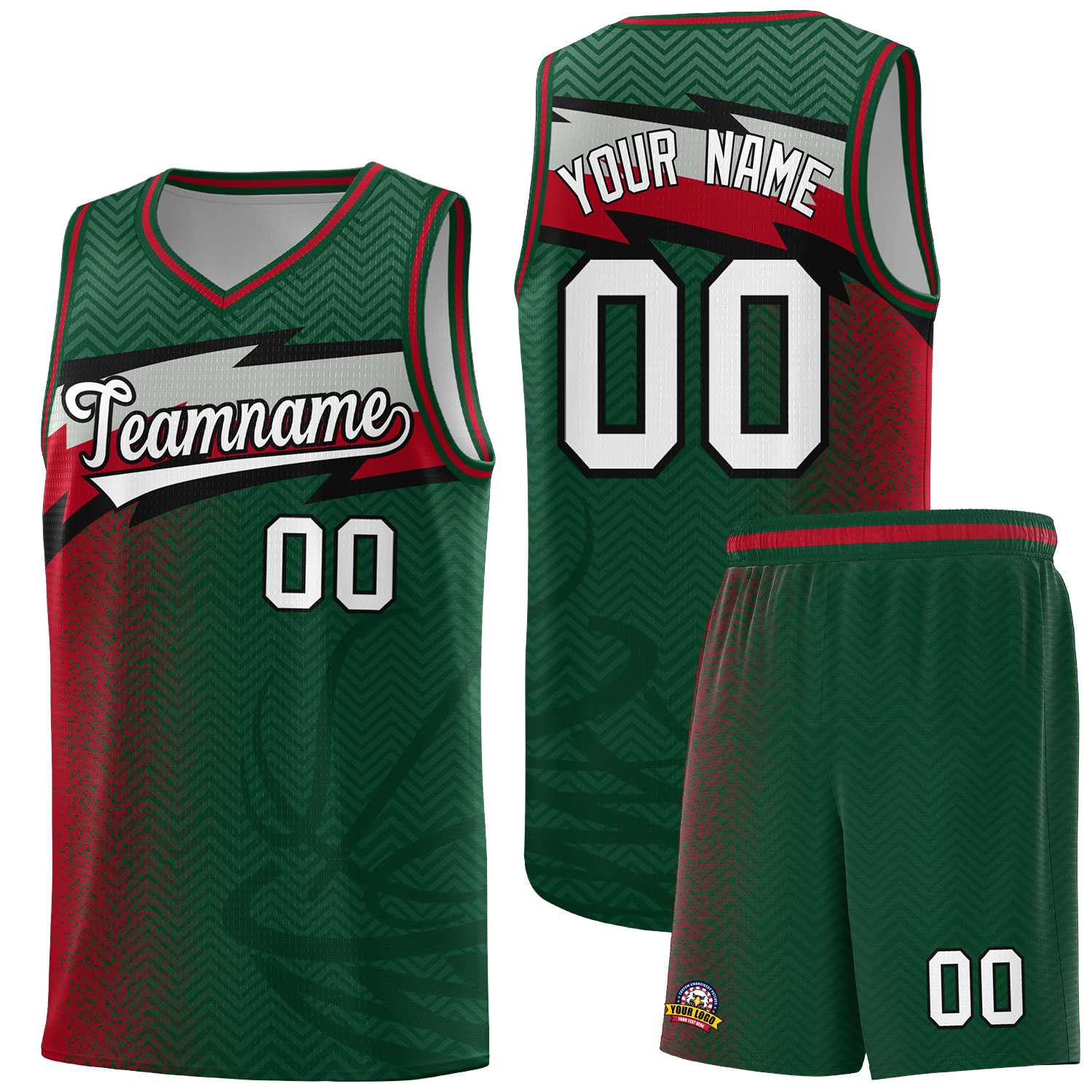 Custom Kelly Green Dot Scatter Graffiti Pattern Sports Uniform Basketball Jersey