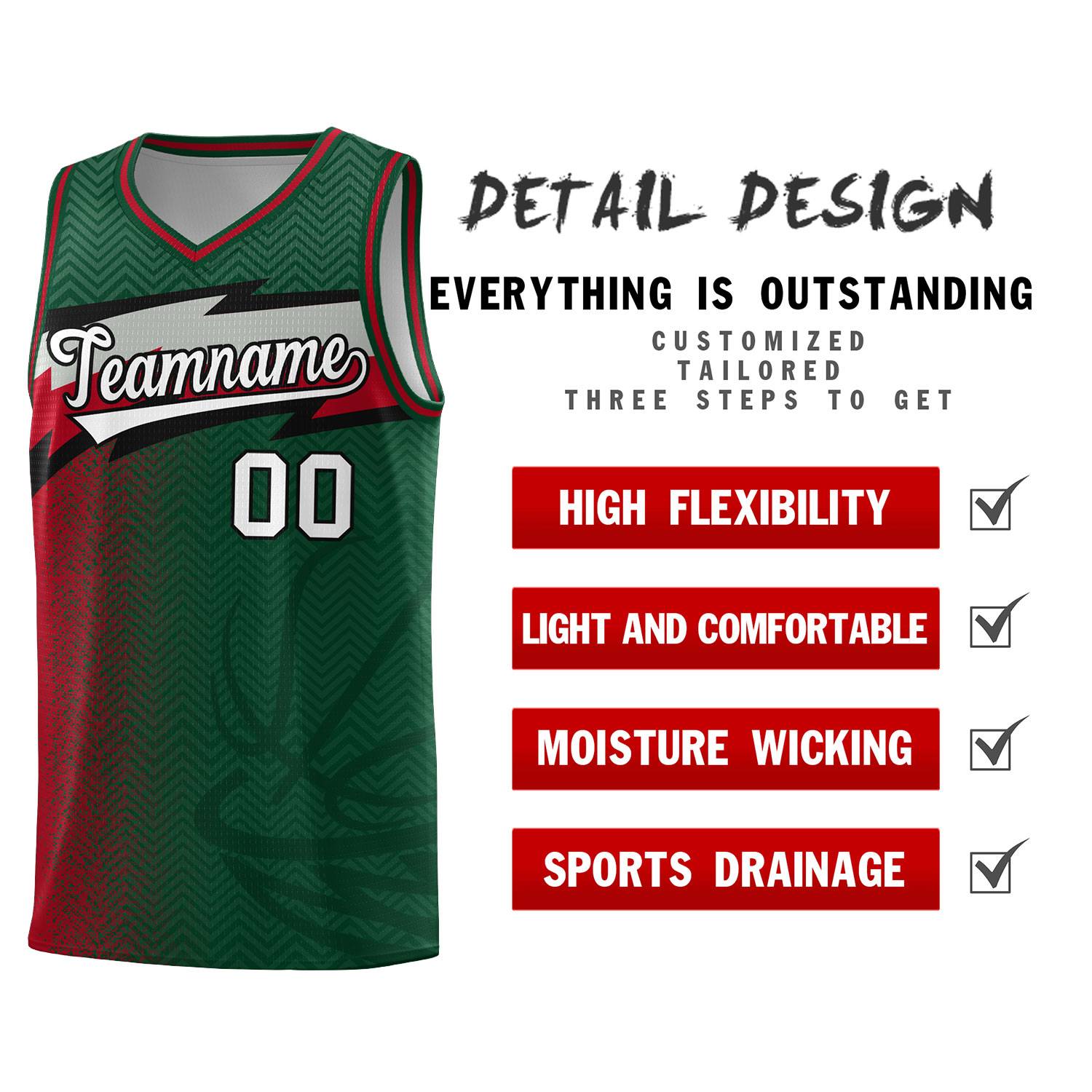 Custom Kelly Green Dot Scatter Graffiti Pattern Sports Uniform Basketball Jersey