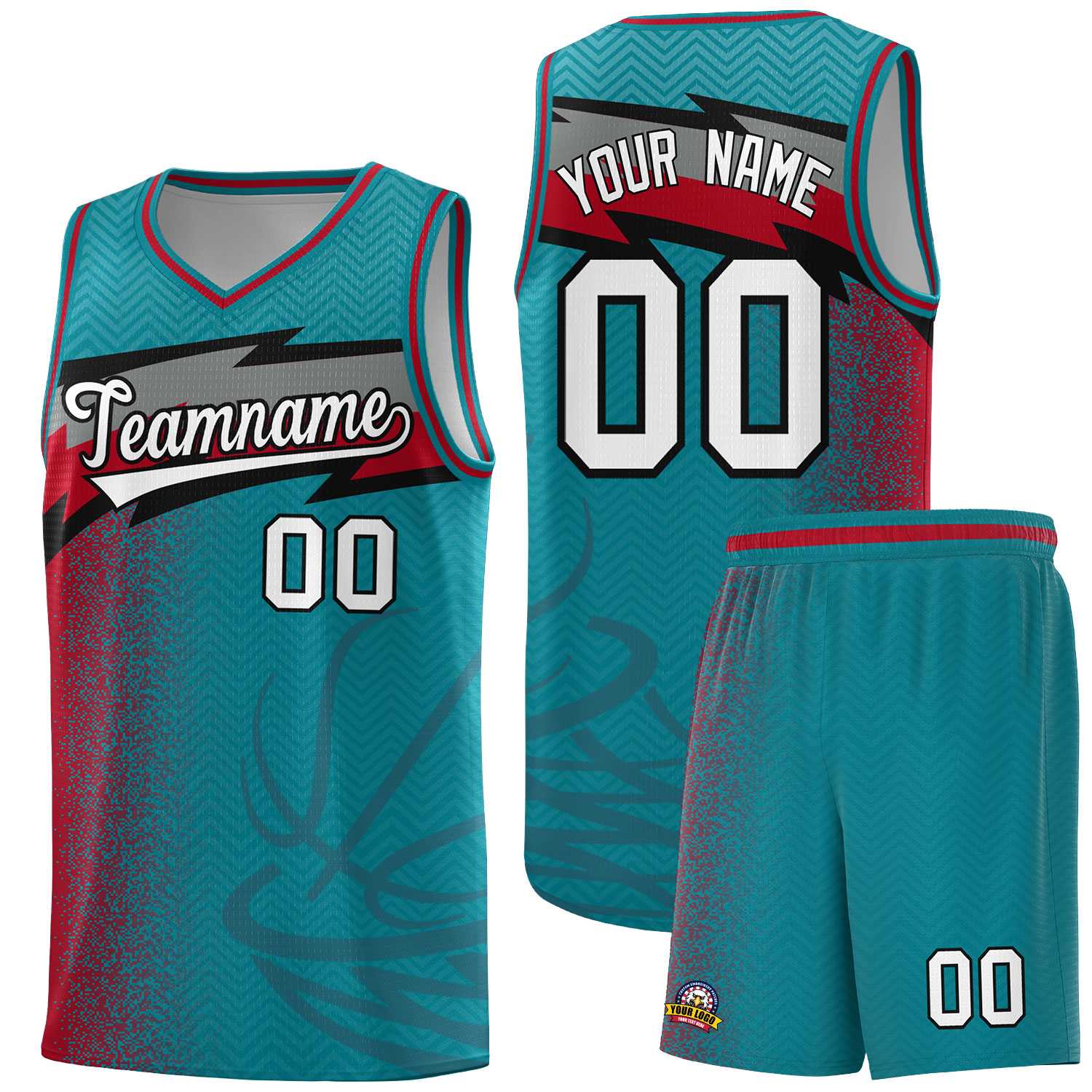 Custom Aqua Dot Scatter Graffiti Pattern Sports Uniform Basketball Jersey