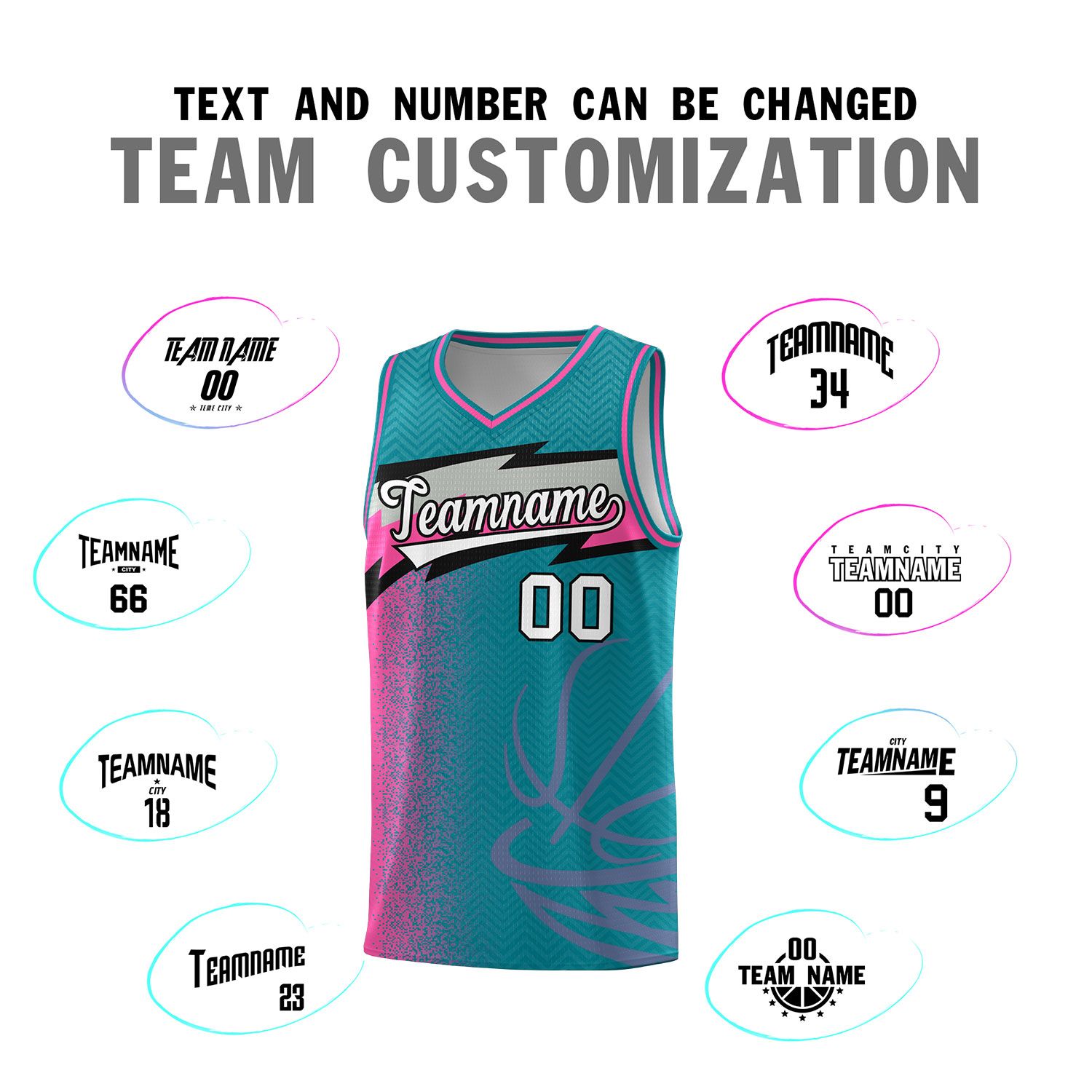 Custom Aqua Dot Scatter Graffiti Pattern Sports Uniform Basketball Jersey